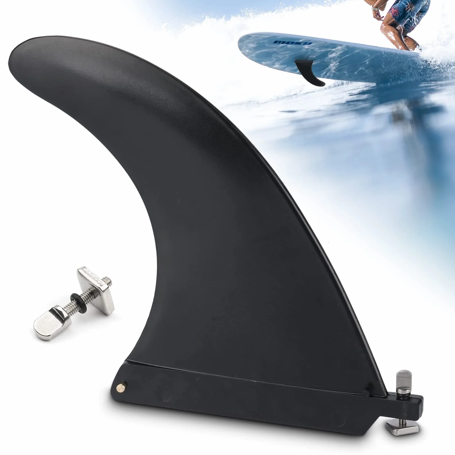 Aletas de Tabla de Surf Desmontables, Quillas Surf Universales de Nylon para Surfboards, Longboard, SUP