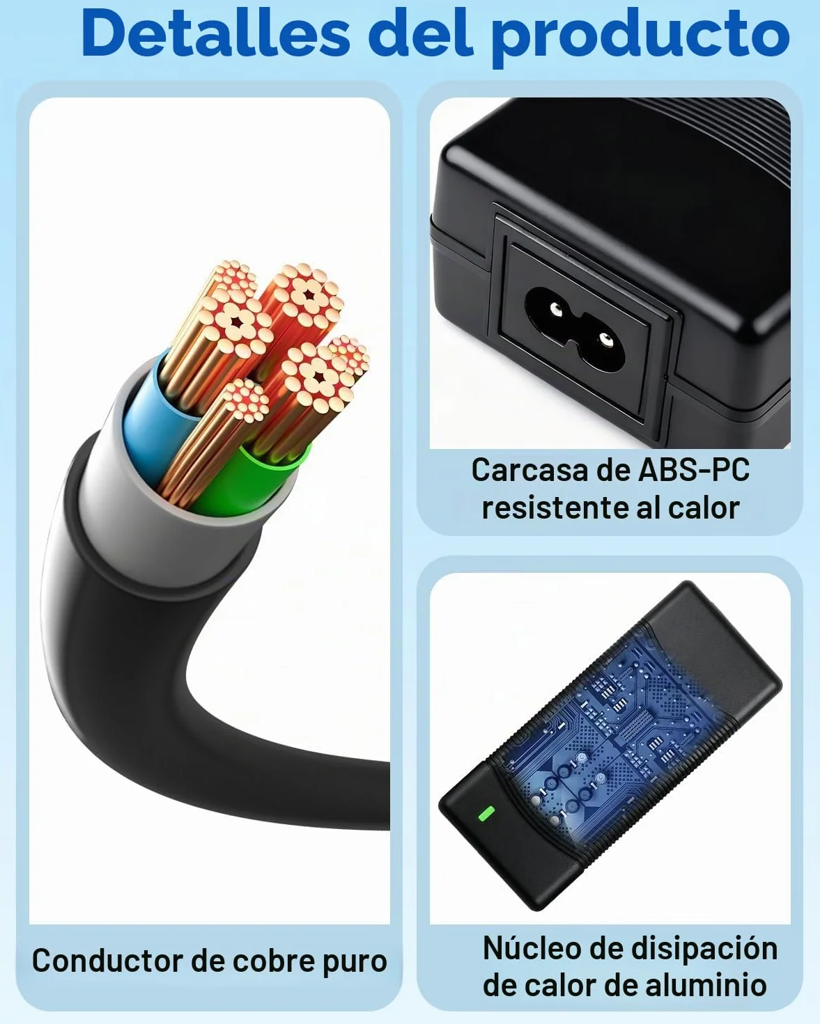 Cargador Patinete Eléctrico 42V 2A Universal 5 Conectores Batería 36V Scooter M365