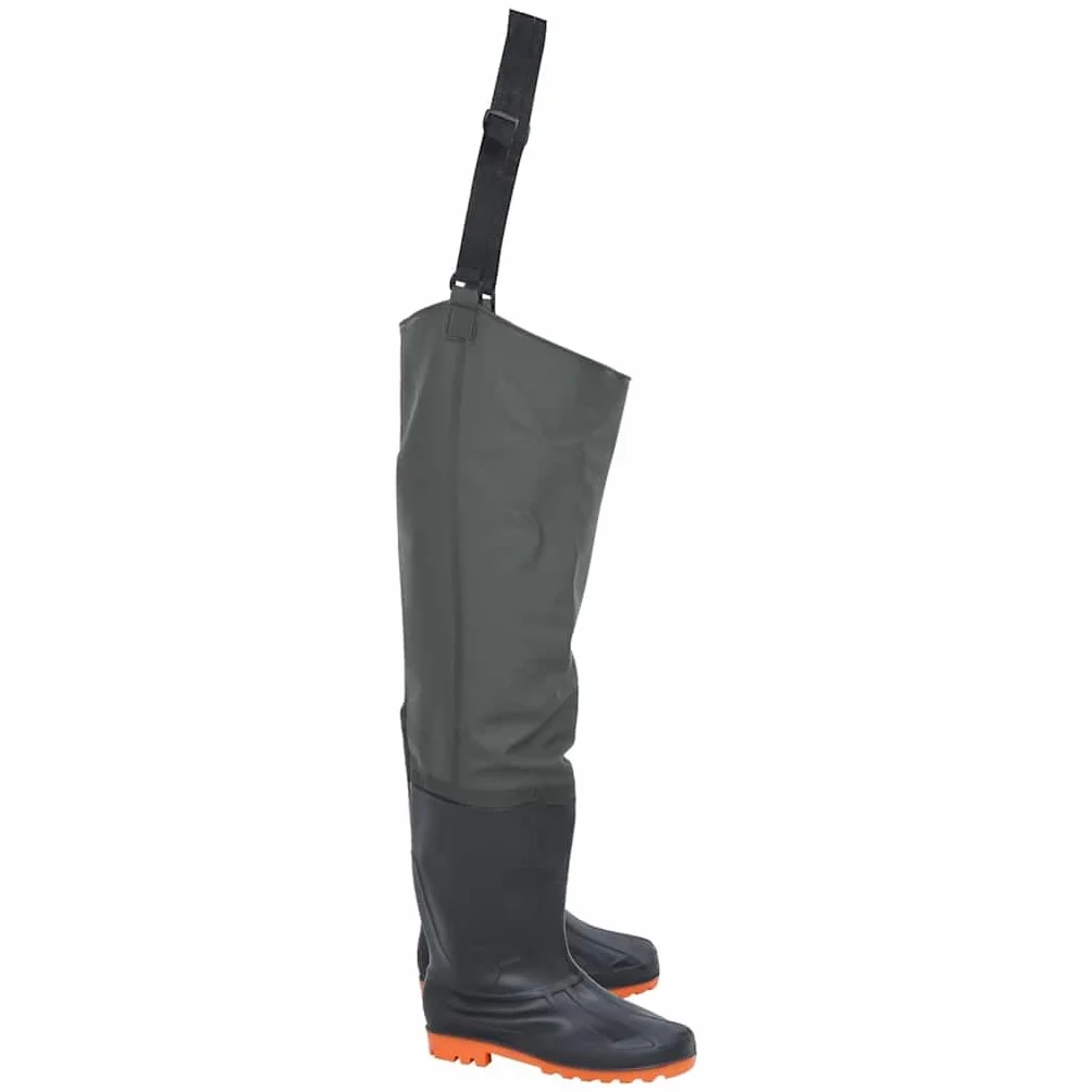 Botas altas de agua de pesca verde oscuro