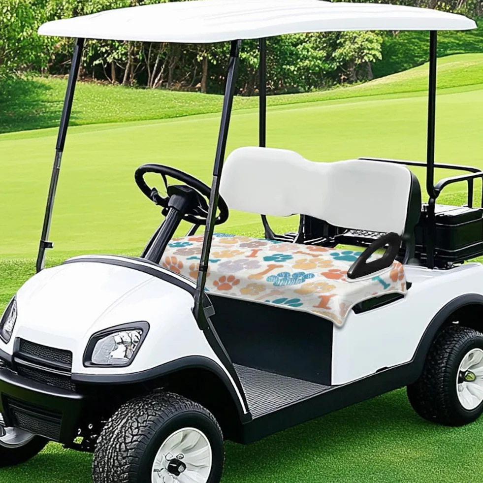 Peacoblue Fundas de asiento para carrito de golf 100% microfibra 51 x 31 pulgadas