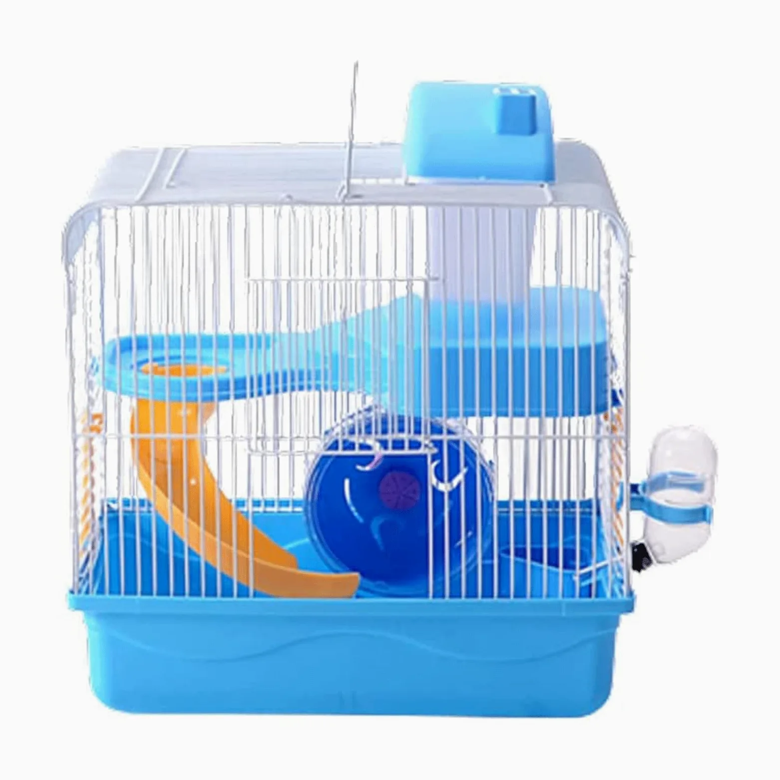 PAASHE Jaula de hámster Creativa con Olla de alimentación Patín de Ruedas Juguete Jaula de hámster Casa Jaula de Viaje con Accesorios Hábitat de Animales