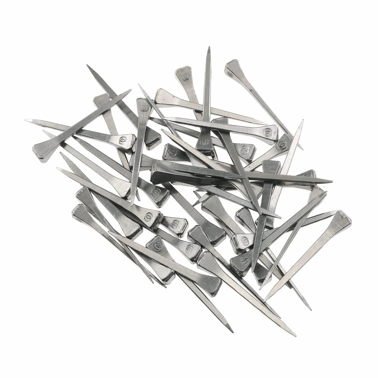 40 Piezas Clavos para Herraduras 54mm - Acero al Carbono Antioxidente - Clavos Estables para Caballos - Reparación de Herraduras/Pezuñas - Plateado