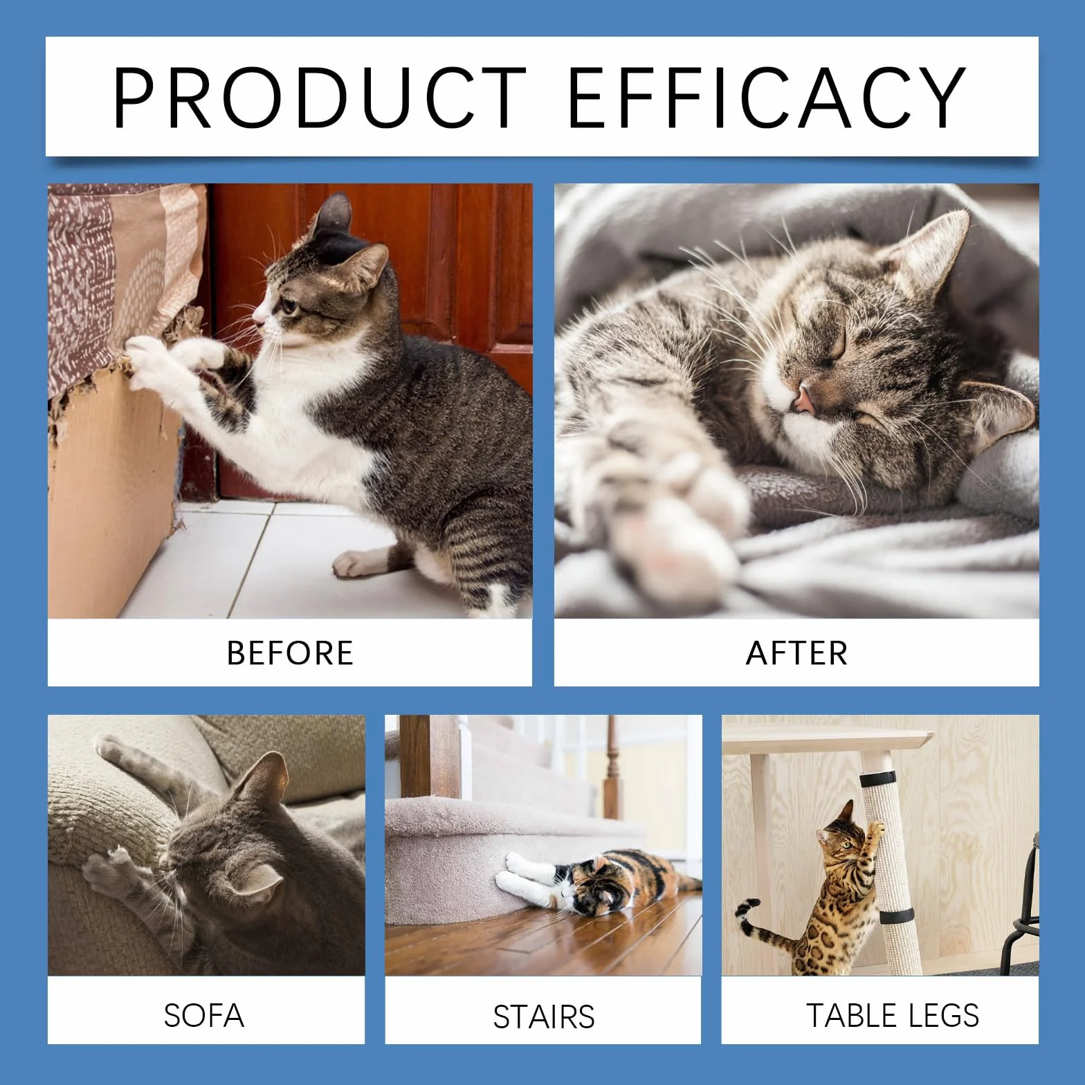 Spray Antiarañazos Gatos,100ML Spray Repelente Gatos para en Interiores y Exteriores,Sprays Ahuyentador de Gatos Que Rascan Interiores y Exteriores,Protege Muebles