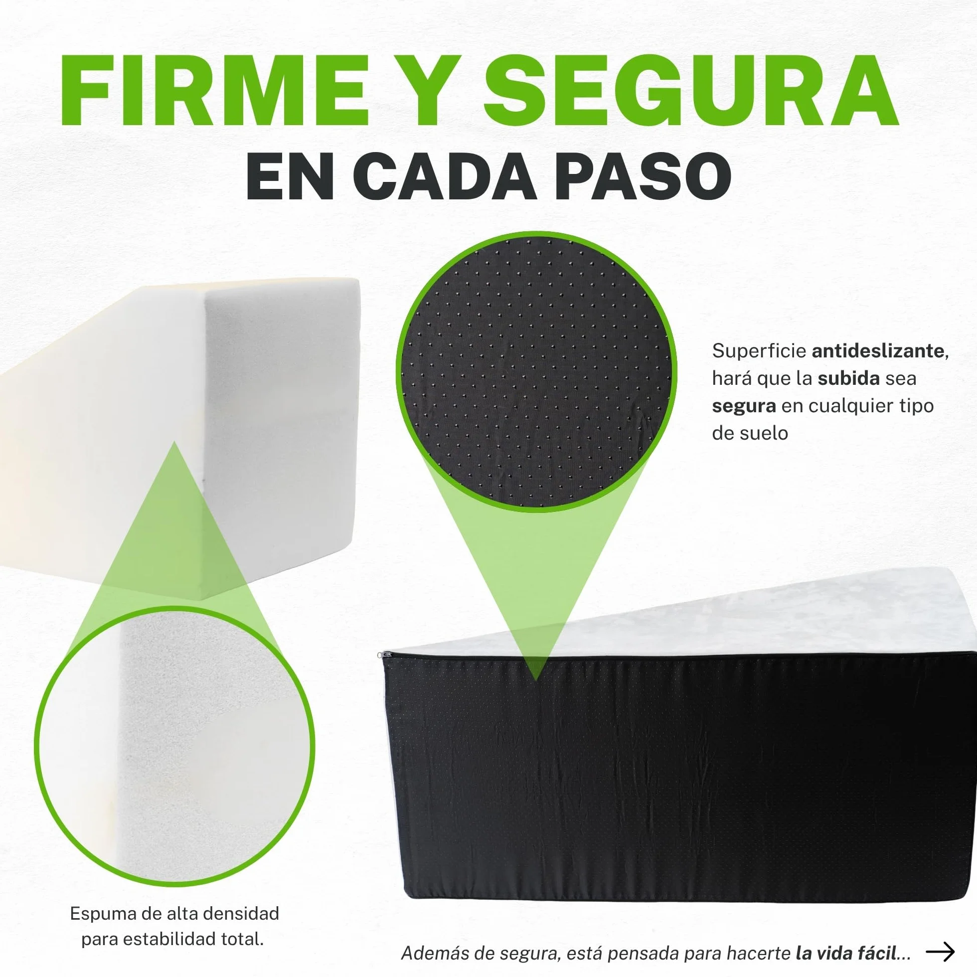 Rampa para Perros Sofá y Cama, Escalera para Perros Pequeños y Grandes, Escalera para Mascotas, Funda Extraíble y Lavable, Base Antideslizante, 40 cm de Alto