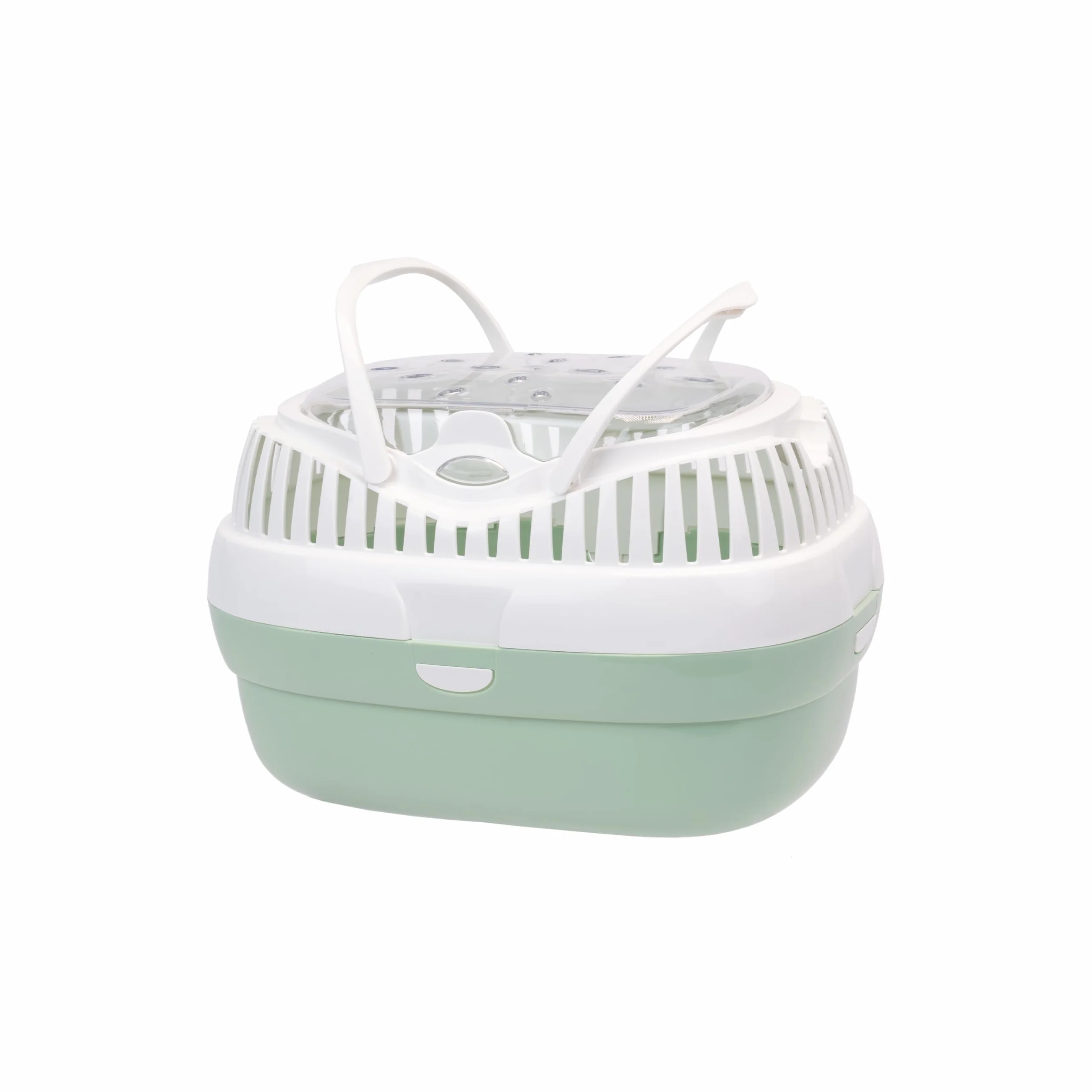 Ferplast Trasportín para Conejos, Conejillos de Indias y Ratones ALADINO Large Jaula de Viaje para roedores y Conejos, Plástico, Rejillas de ventilación, Cómoda asa, 36 x 26 x h 23 cm Verde