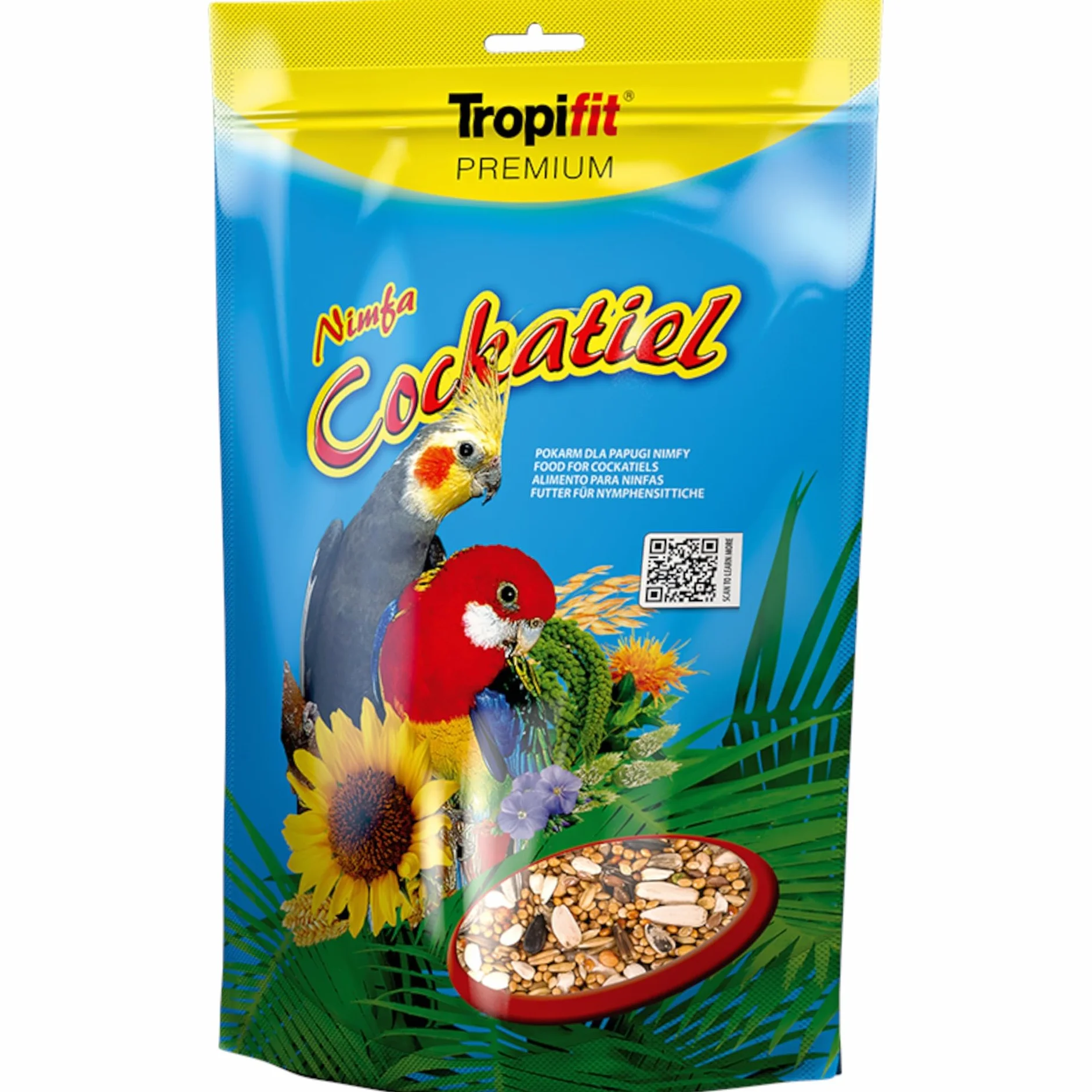 Cockatiel 700g - alimento para cacatúas y Otros Loros de tamaño Mediano