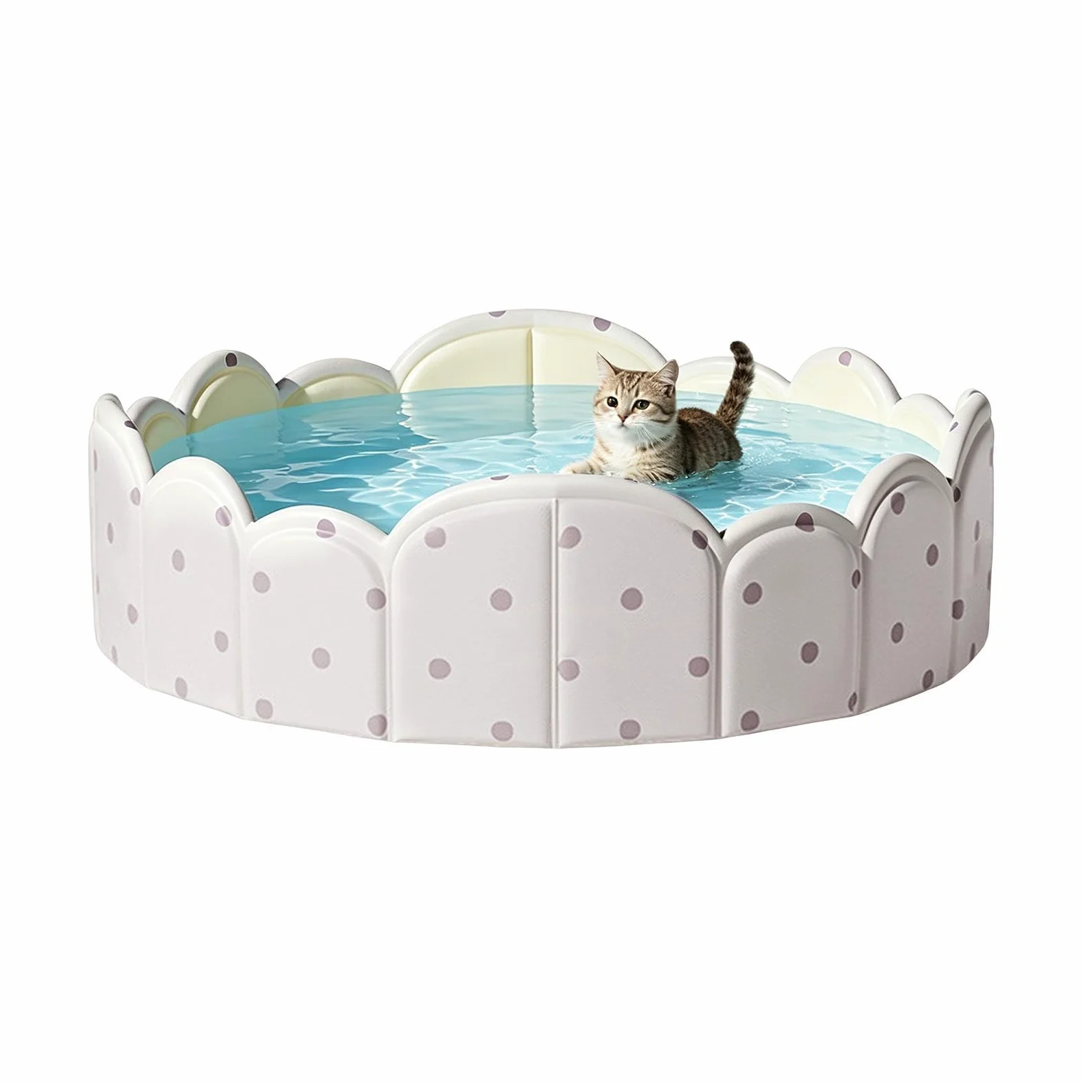 Plegable Piscina para Perros Bañera Plegable Reforzada No Inflable | Piscina Plegable para Mascotas Niños Playa Jardín Exterior Interior Verano Viaje Parque Juego