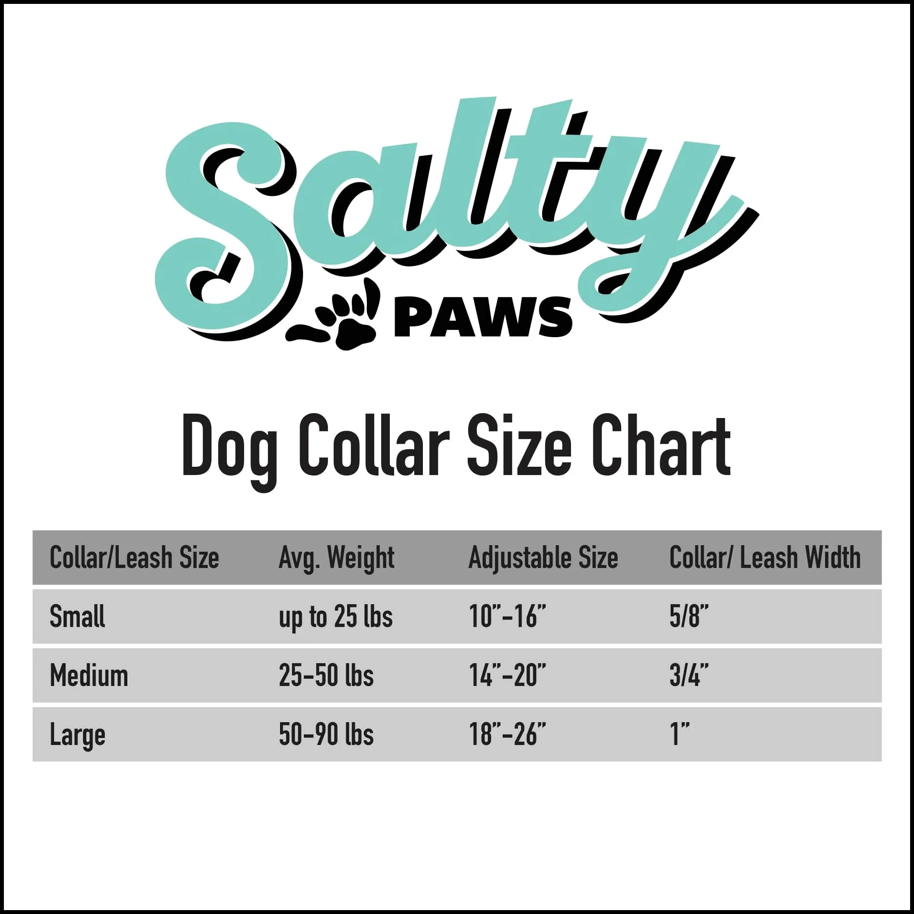 Shaka's Salty Paws Collar de perro para niño y niña, pequeño, mediano y grande (collar de perro grande de 18 a 26 pulgadas para perros de 50 a 90 libras, collar de perro negro Mako Shark D. Friel)