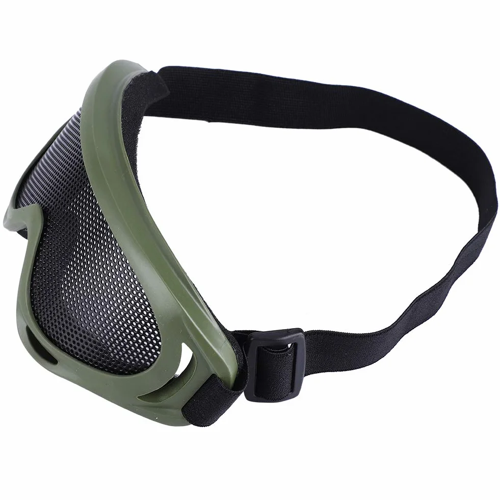KIMISS X400 Tactics Mesh Airsoft Goggles Outdoor Protection Steel Mesh Paintball Eyewear Army Color