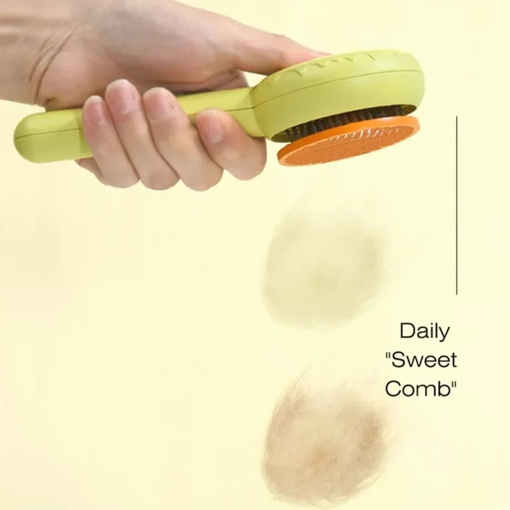 Pet Groomer Peine Perro Depilación Cepillo Cepillo De Cuidado Perro De Pelo Largo Peine Autolimpiante Suministros Para Mascotas Suministros Para Perros (Color : B, Size : One Size) (A One Size)
