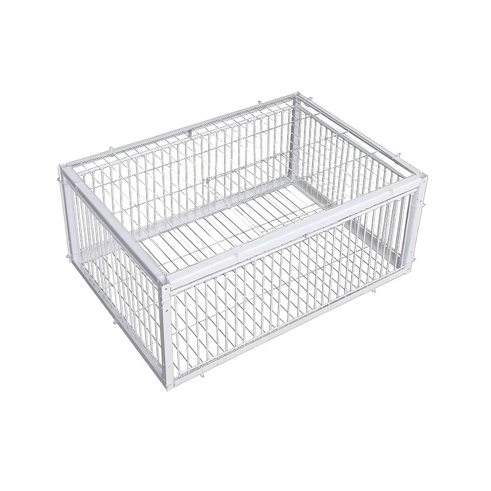 Jaula trampa para palomas, entrada unidireccional, portátil, fácil montaje, jaula de hierro resistente al óxido para palomas y pájaros, diseño a prueba de escapes, ideal para control de aves