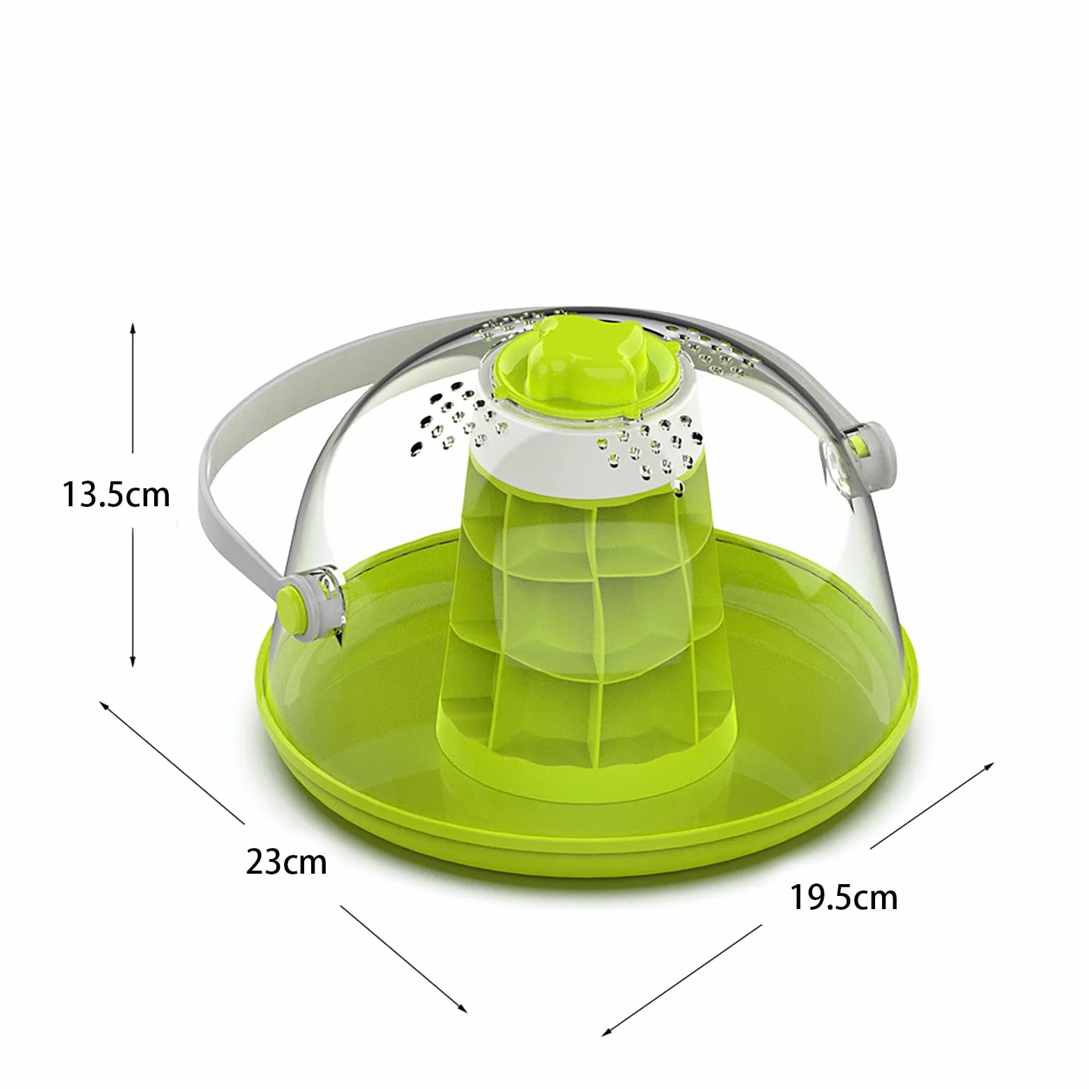 Caja multifuncional de observación y cría de caracoles, hábitat educativo para mascotas, 23 x 19,5 x 13,5 cm, material ABS + PC, fácil de limpiar, bien ventilado, adecuado para gusanos de seda