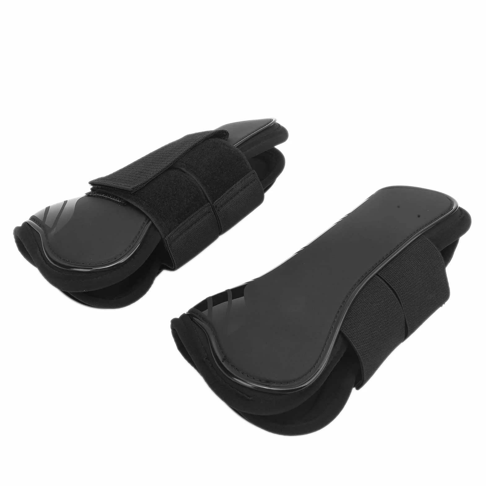 Aeun Botas de Tendón de Caballo de PU, 4 Piezas Botas de Soporte de Caballo Botas Protectoras de Pezuña de Caballo Protector de Pierna de Caballo para Salto de Caballo para Mantenerse Cómodo