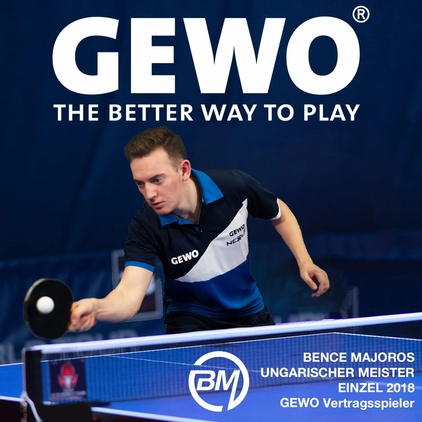 GEWO Tischtennisbälle Ultra SLP 3 Sterne 40+ Plastik ITTF-zertifiziert weiß