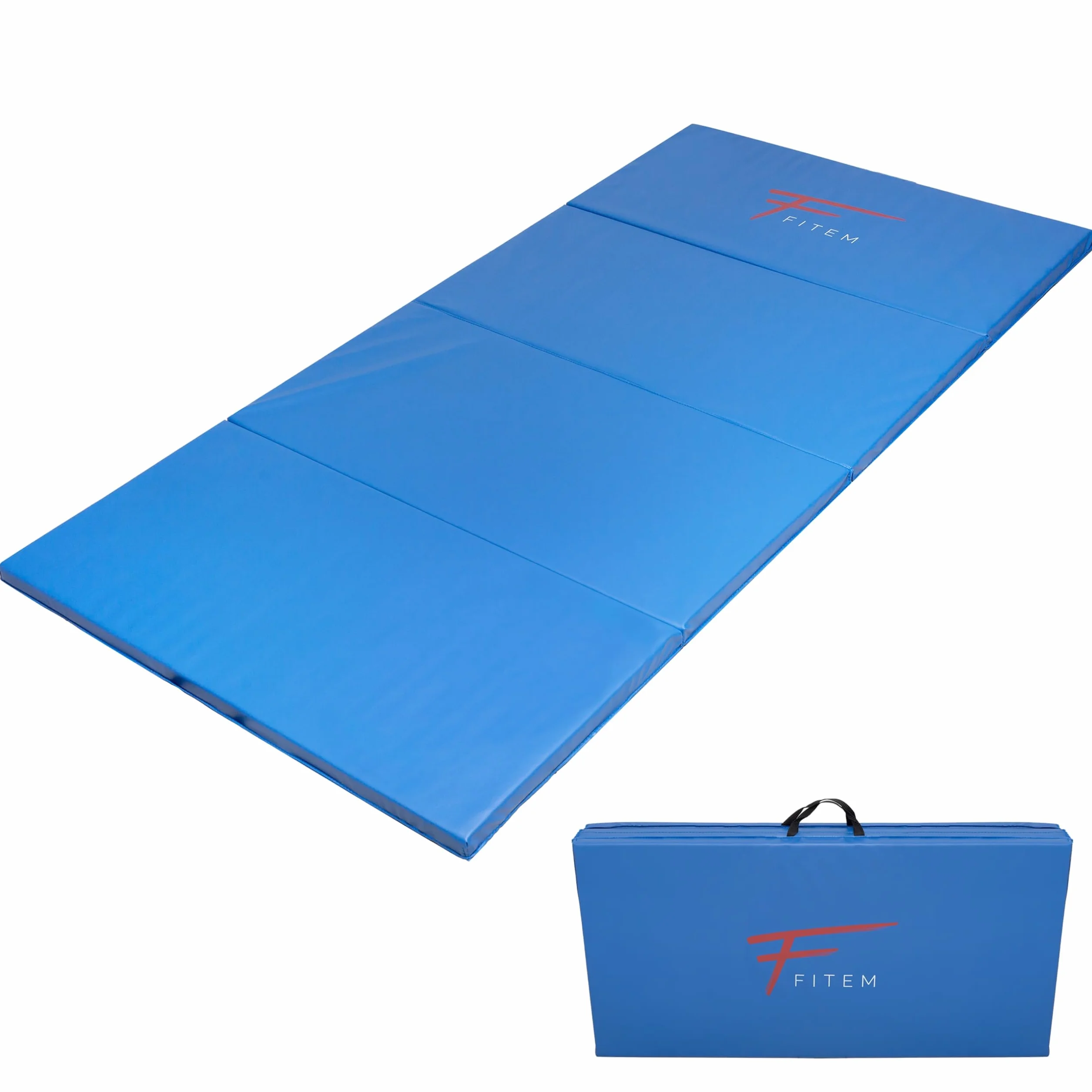 Colchoneta para gimnasia gruesa 240x120x4 cm 180x60x4 cm con asas de transporte yoga fitness