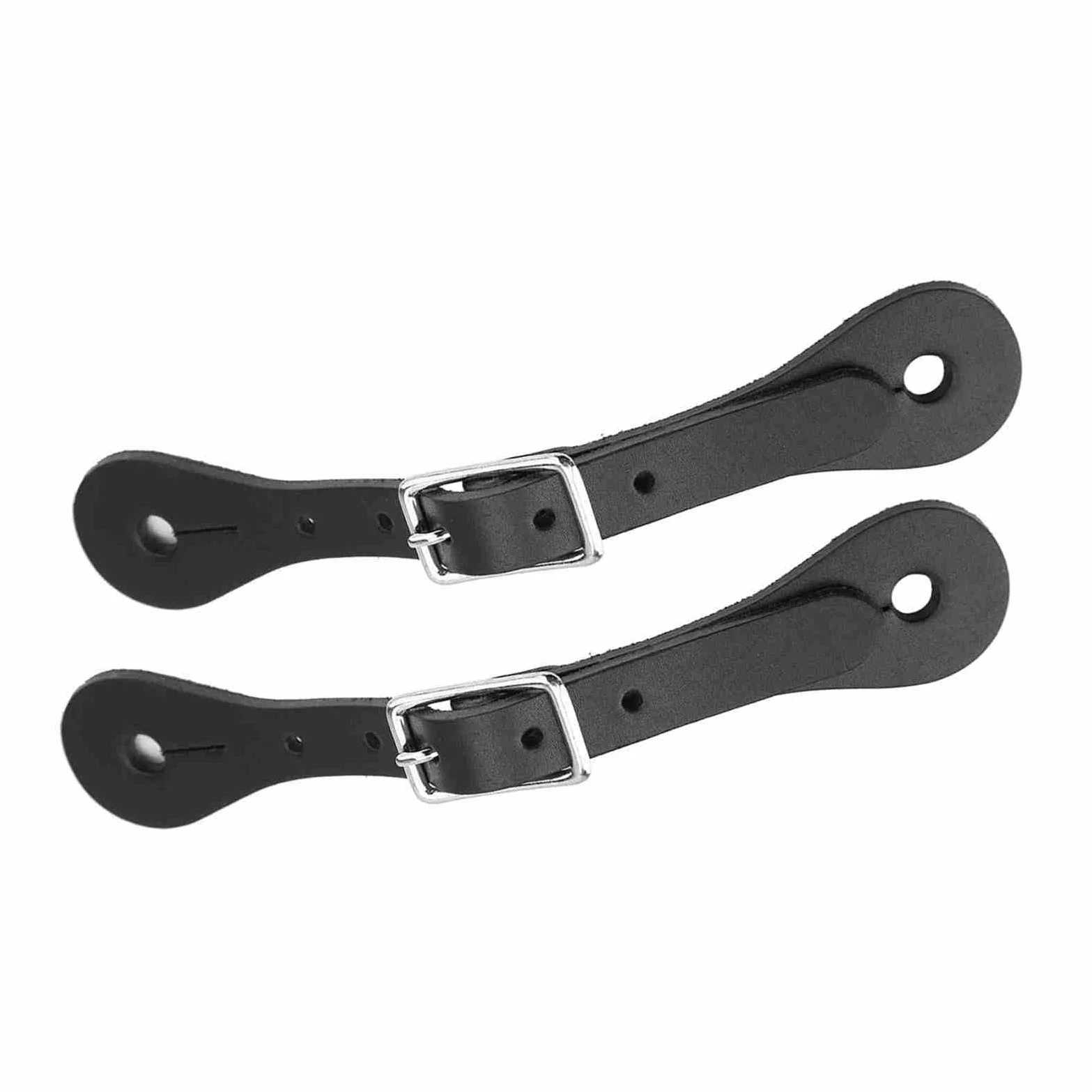 Correas ecuestres de cuero auténtico hechas a mano, 1 par de accesorios de equitación