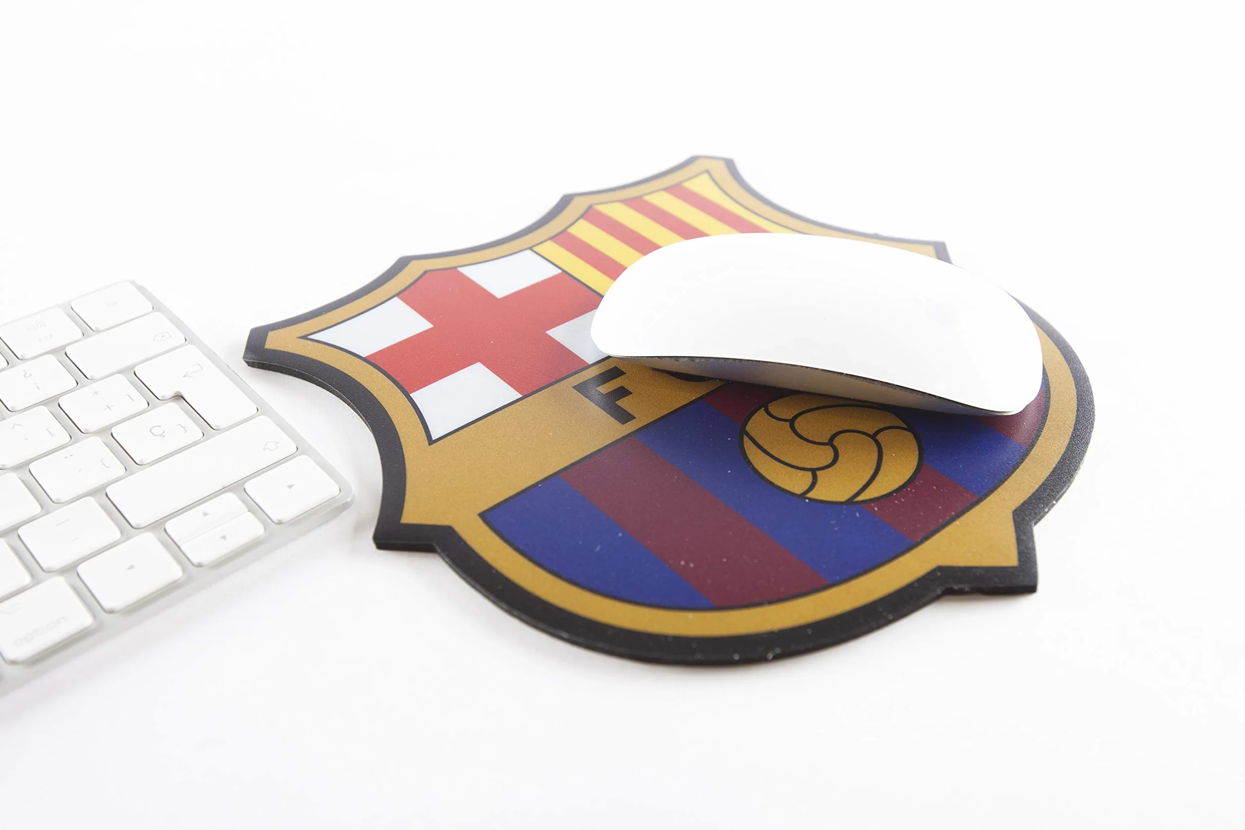 Alfombrilla para Ratón FC Barcelona Base de Goma Antideslizante Oficial Gaming Escudo