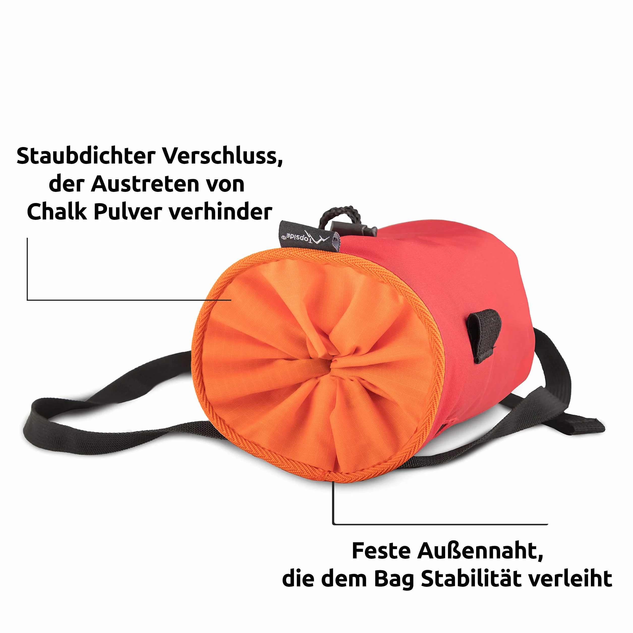 Bolsa de magnesio para Escalada en Bloque y Tradicional con Bolsillo Cremallera