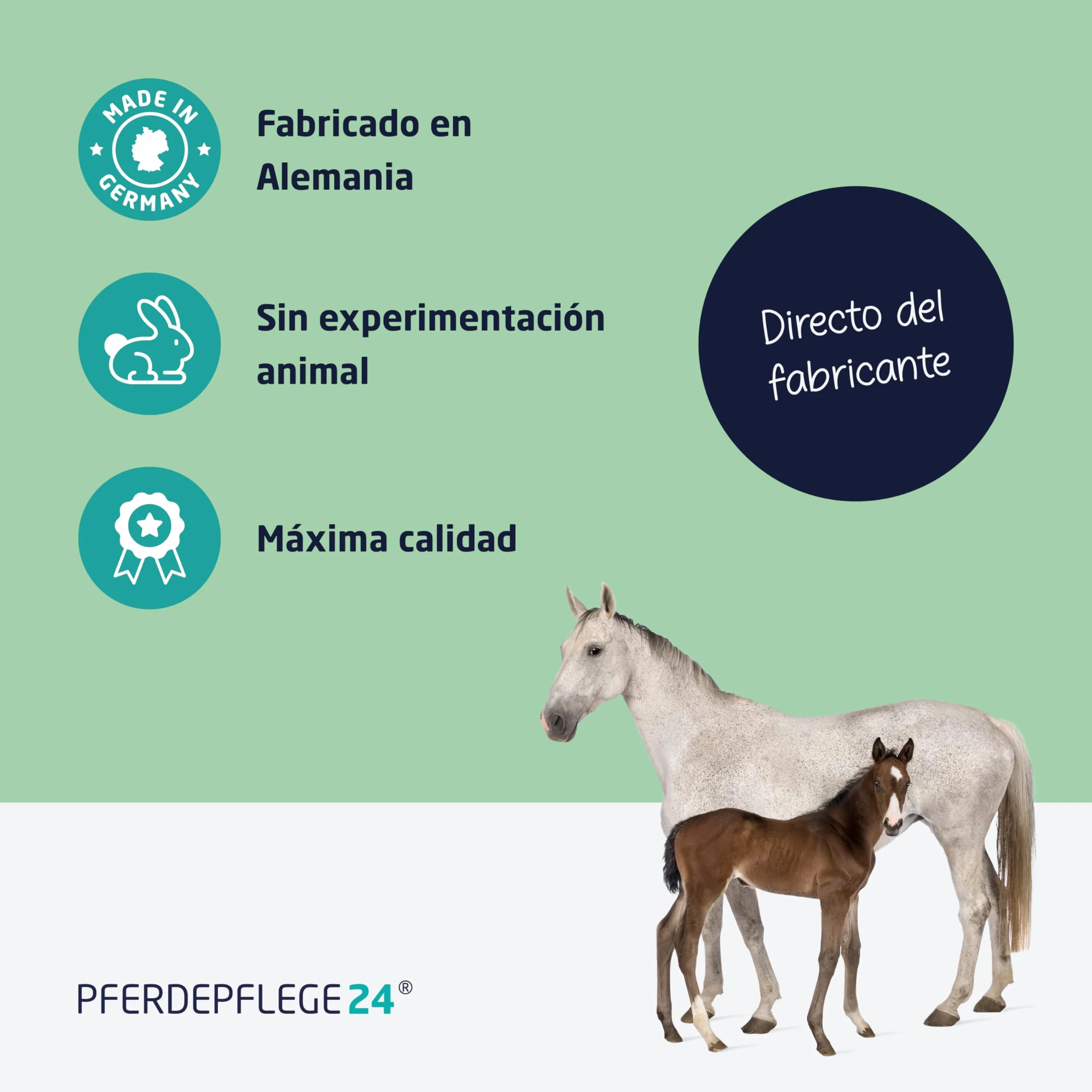 PFERDEPFLEGE24 Spray Repelente Moscas para Caballos con DEET 1000ml