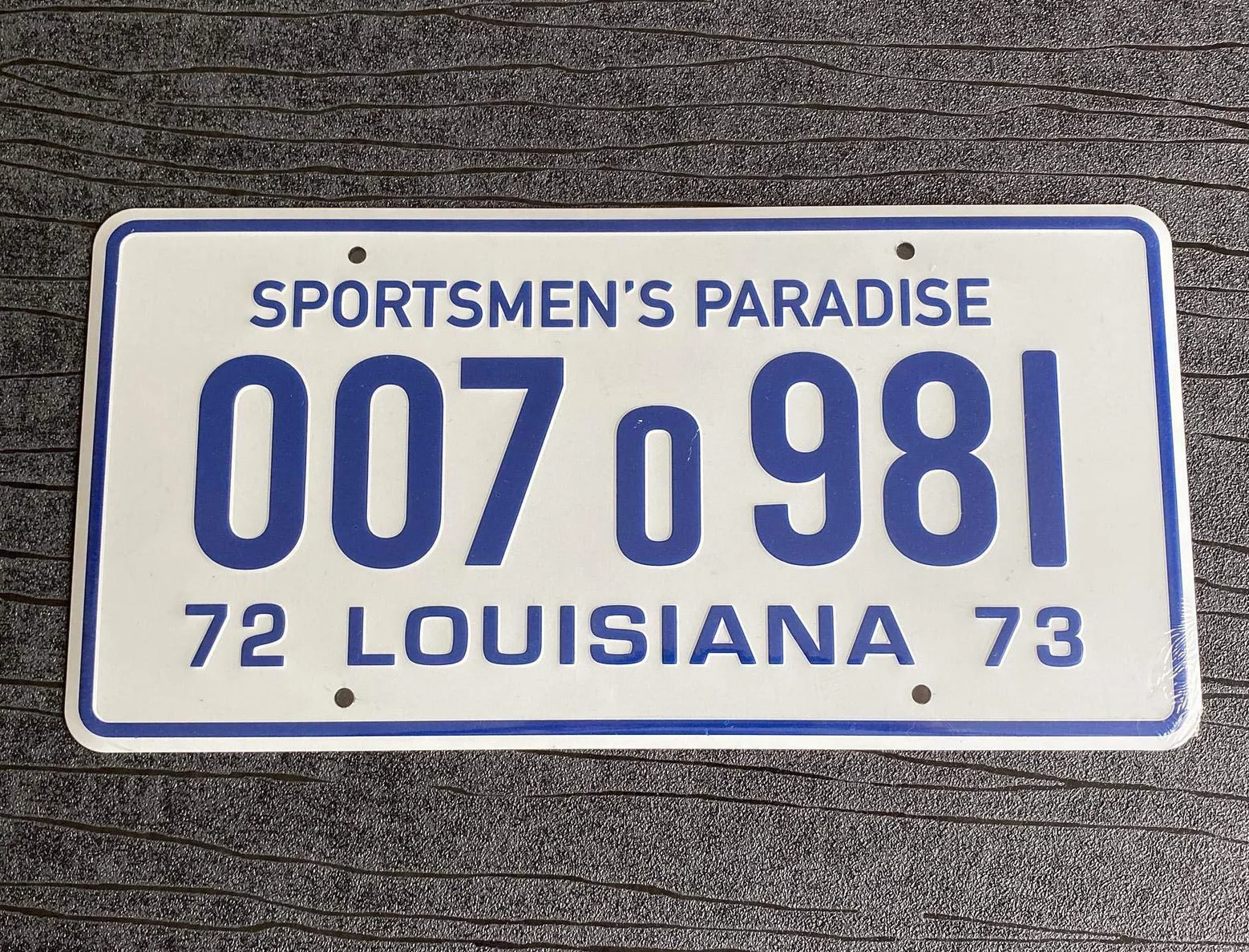Jaws Louisiana Sportsmens Paradise Prop Aluminio Placa de matrícula 300 mm x 150 mm