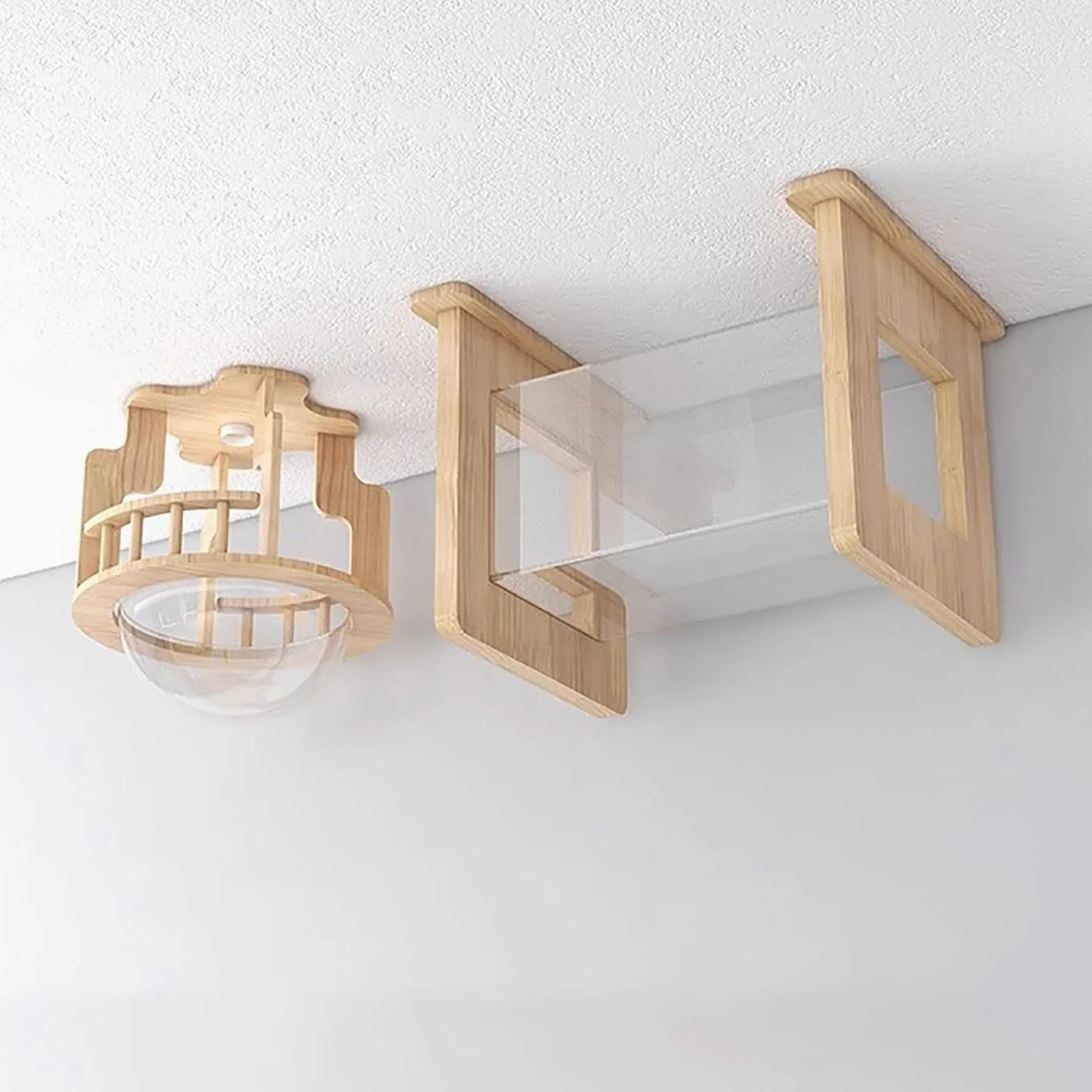Estantes de Pared para Gatos, Estanterías para Gatos, Gatos Pared, Juego de Muebles de Pared, Estantes de Techo para Gatos, con 1 Nido para Gatos y 1 Túnel para Gatos
