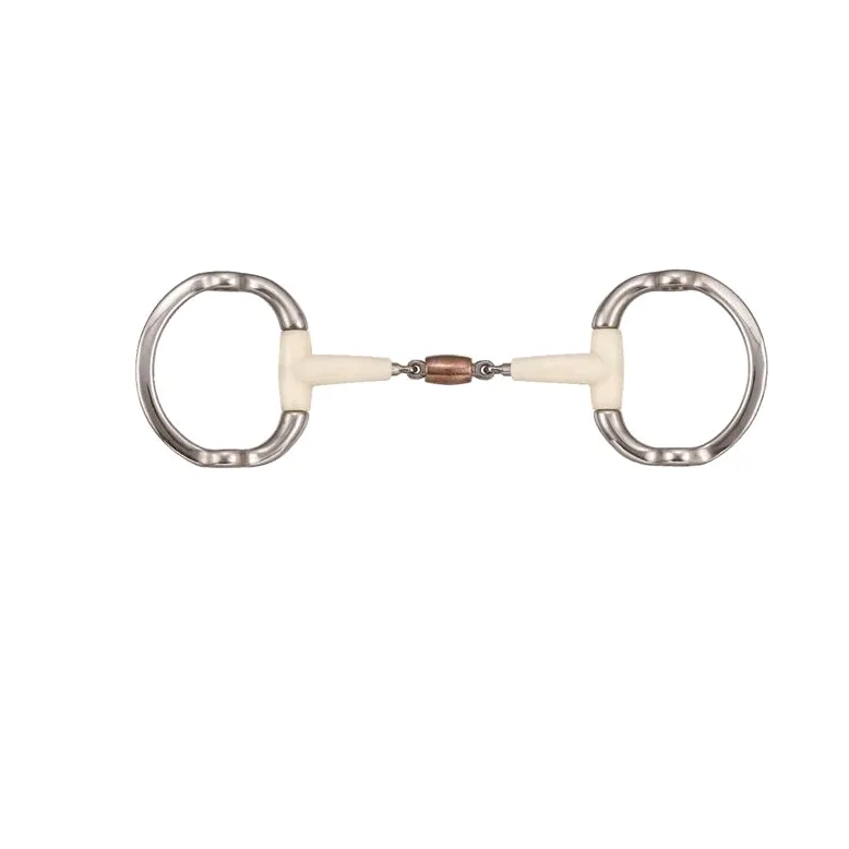 Soyo Bocado de elevación de Caballo de Doble articulación + Rodillo de Cobre Happy Mouth Contour