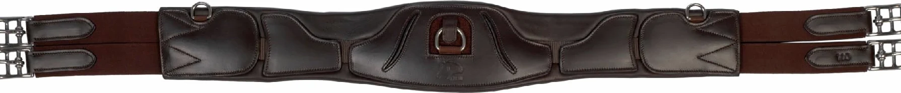 HKM Premium Cincha salto Marrón 125 cm