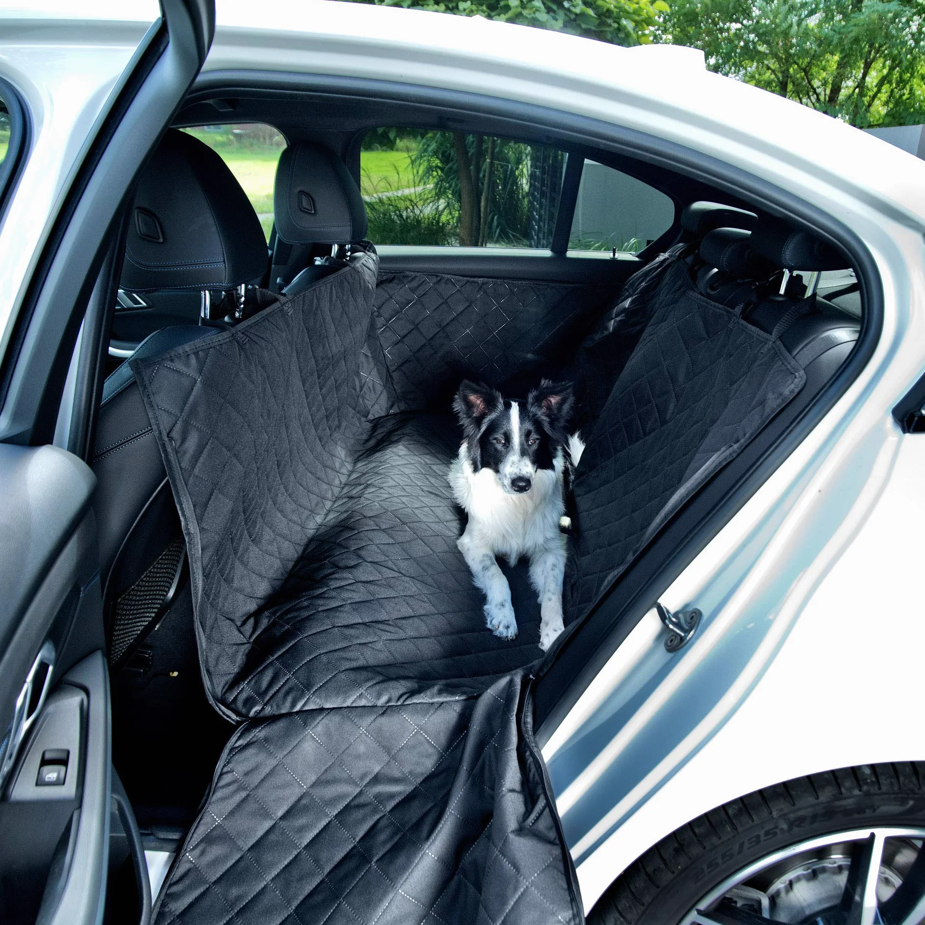 BedDog Cubierta de Asiento Trasero, Funda de Coche para Perro, Protector de Asiento para Mascota, Alfombra - Asiento Trasero
