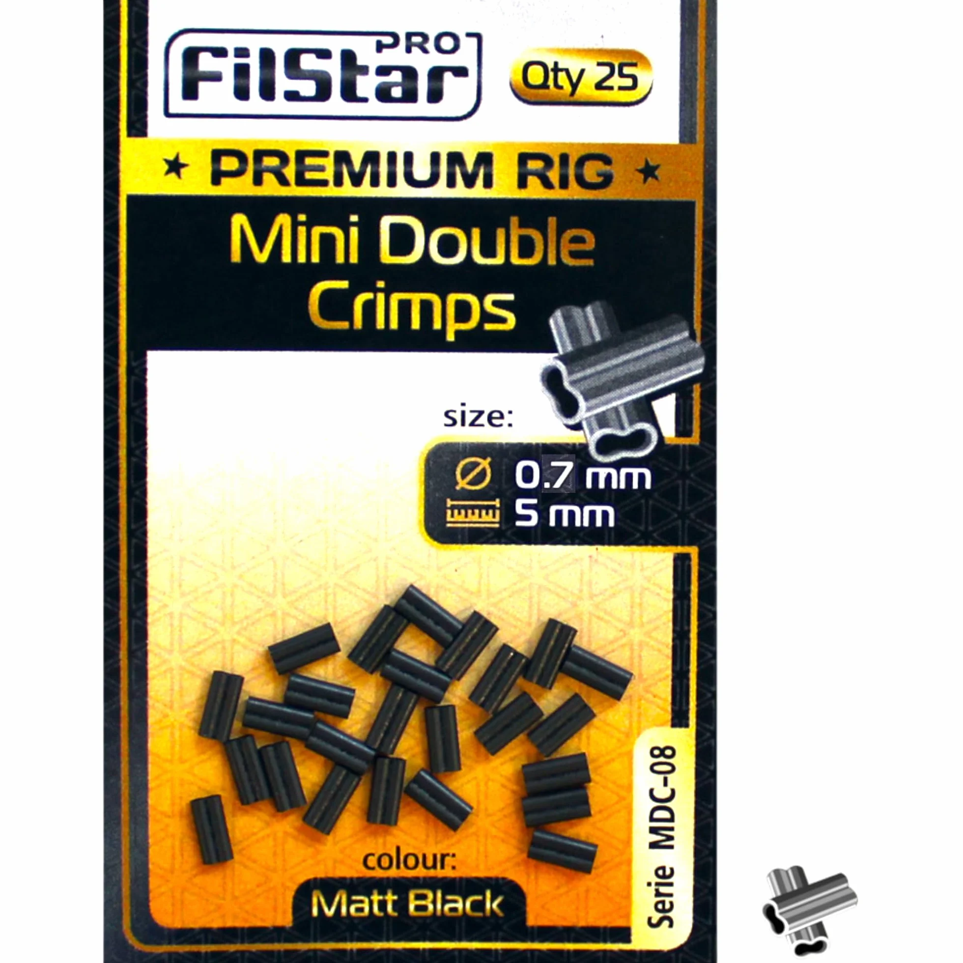 Juego de Fundas Dobles para Pesca de Acero 0.984 x 0.197 in 0,7 mm Doble Engarzado
