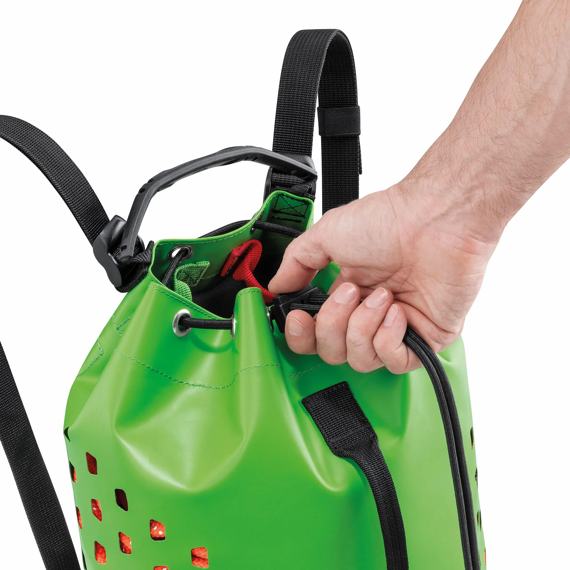 Petzl Yara Club 15 Bolsa Soporte Torrentismo 15L Negro Verde