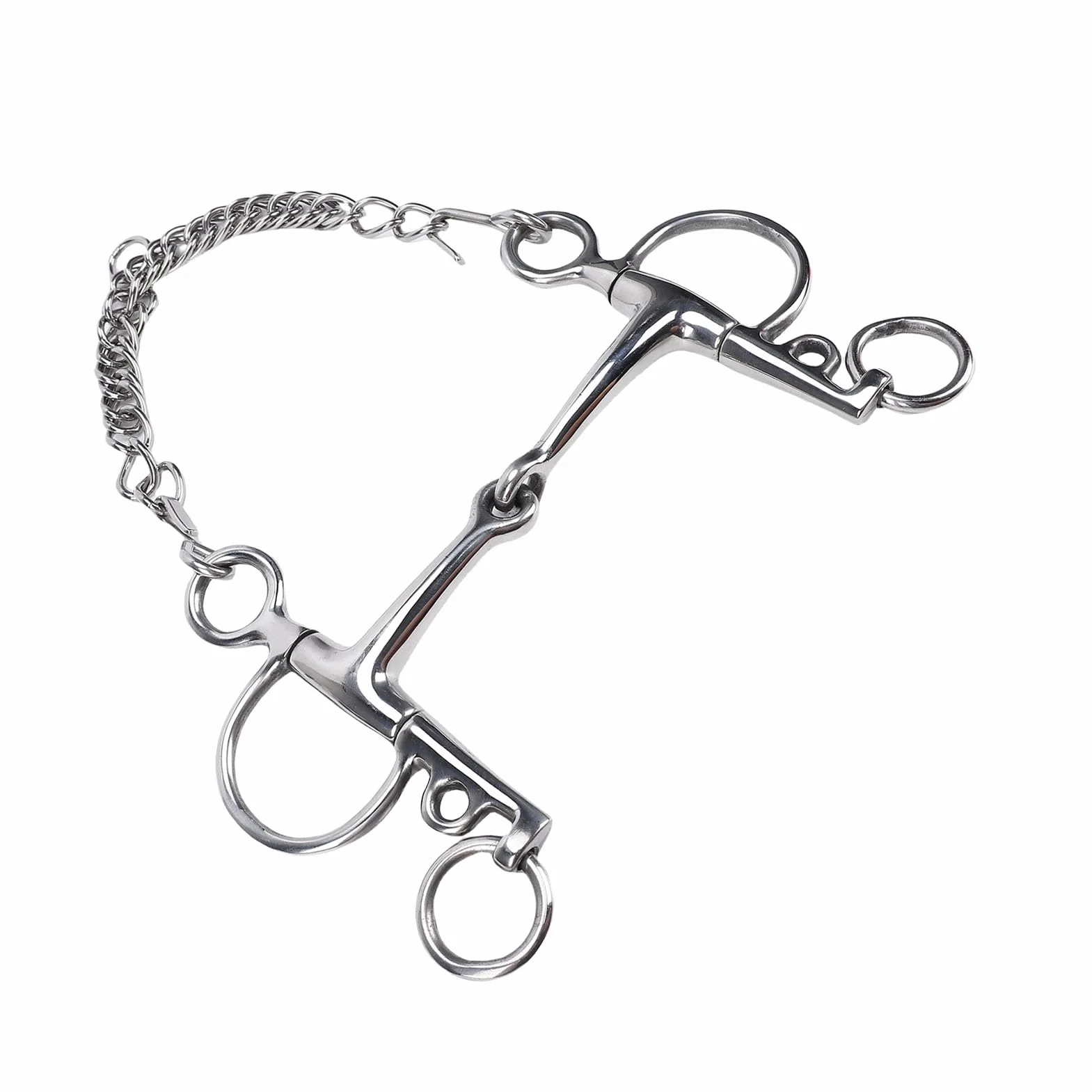 Tnfeeon Pelham Pray Horse, Freno Pelham Pesado para Caballo Cómodo y Práctico, Acero Inoxidable Apto para Caballos