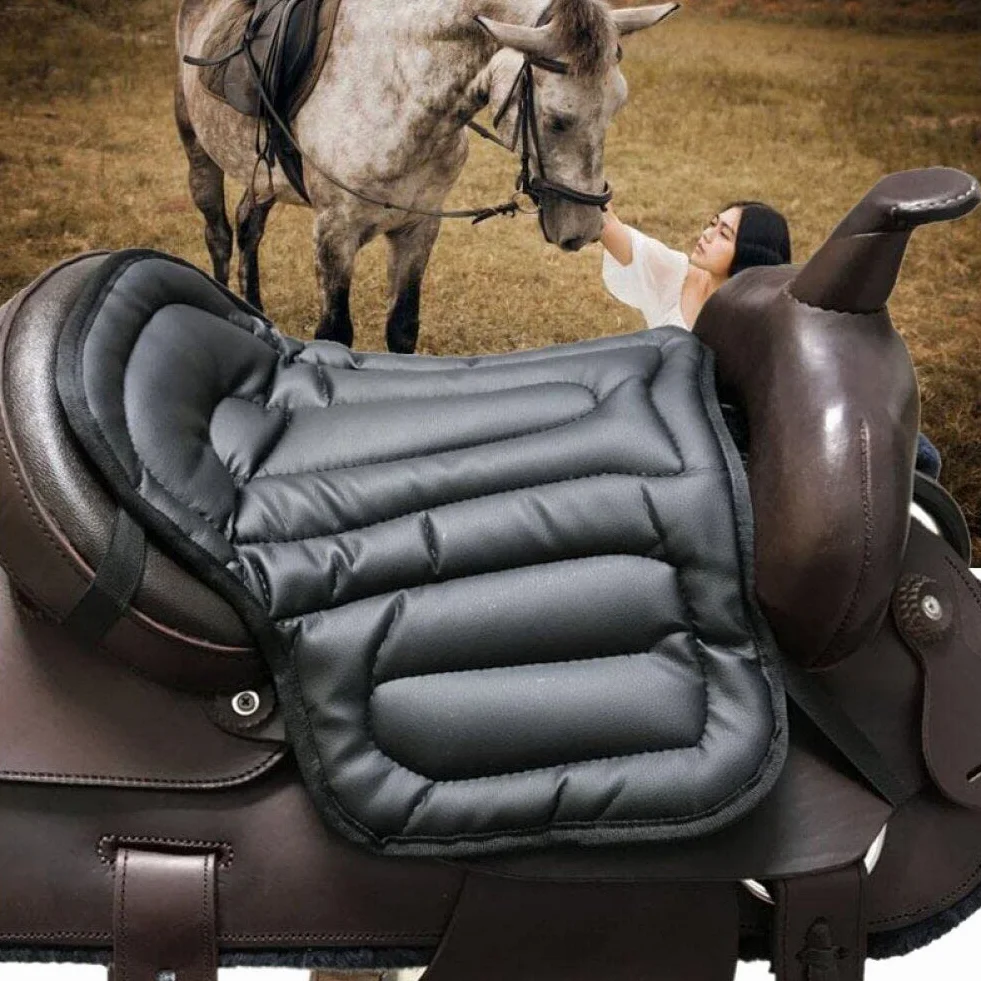 Wudaizhi Almohadilla para El Silla De Montar De Caballo, Almohadilla De Amortiguación De Amortiguadores De Cabello Que Absorbe El Asiento De Silla De Amortiguación para El Balck Ecuestre