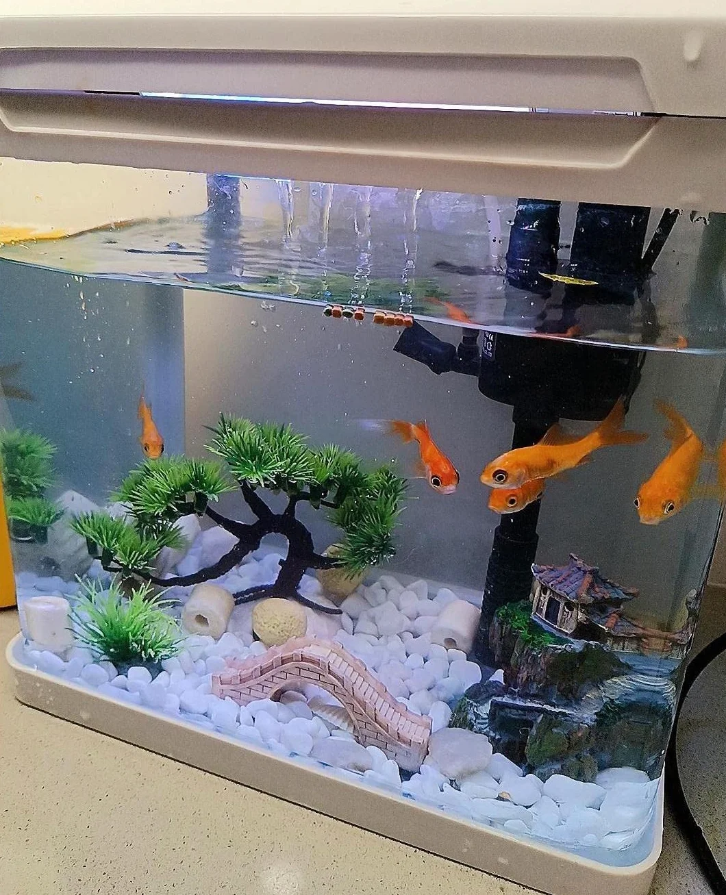 AWXZOM Aquarium Decor Plastic Plants
