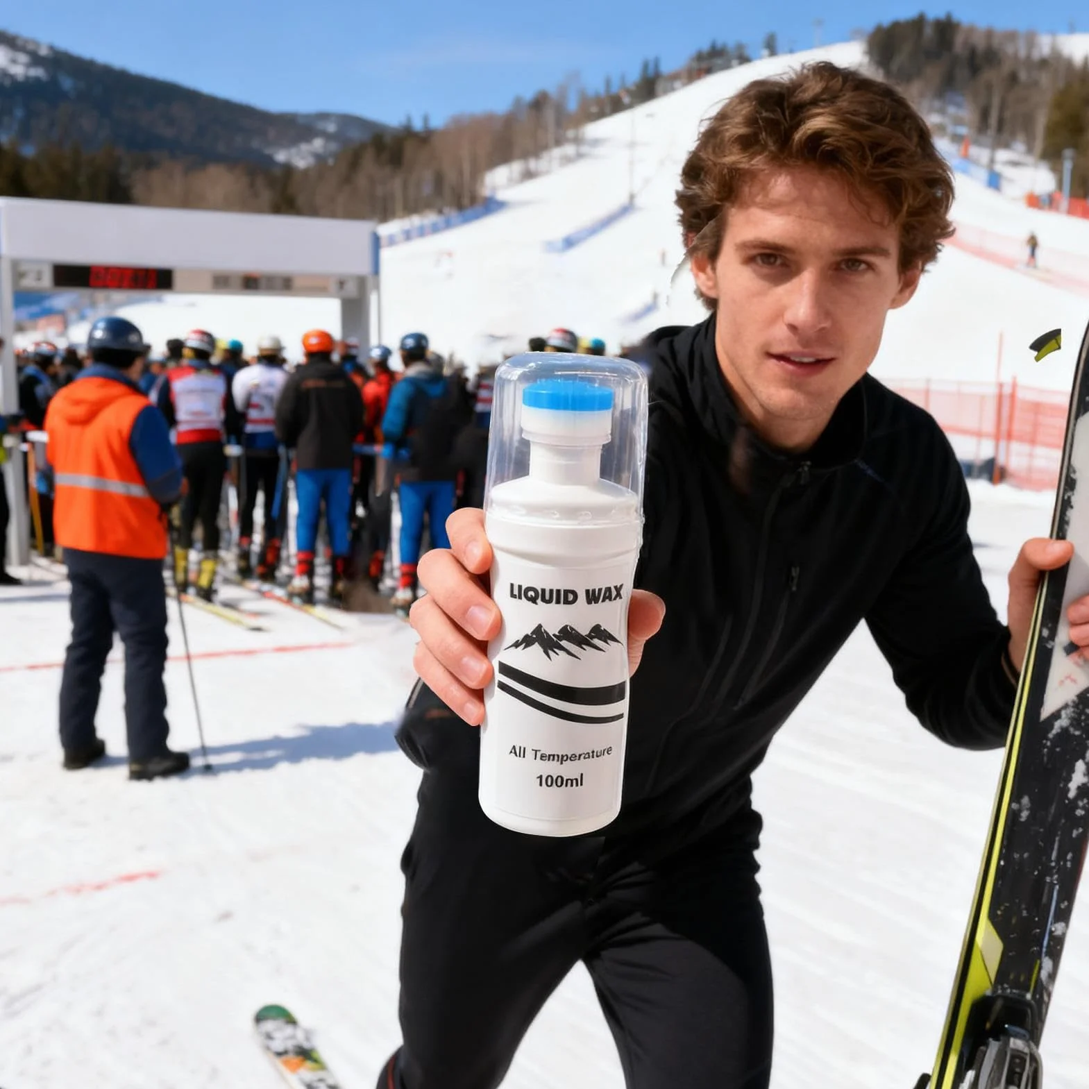 Pasta para Snowboard Todas Las Temperaturas 100ml De Carreras Fácil De Aplicar Esquí Deportes Invierno