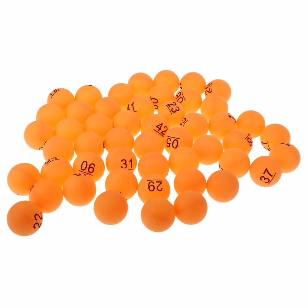 Ping Pong Balls 50 Unidades Lotería Bingo Juego