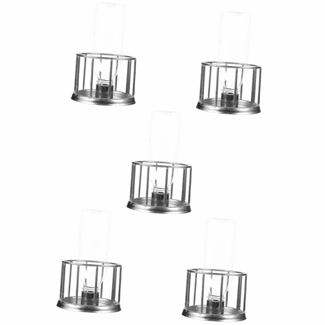 BESPORTBLE 5piezas Alimentador De Reptiles Inoxidable para Tortugas y Plato De Agua y Comida Accesorio para Terrario Diseño Antisalpicaduras y Conveniente