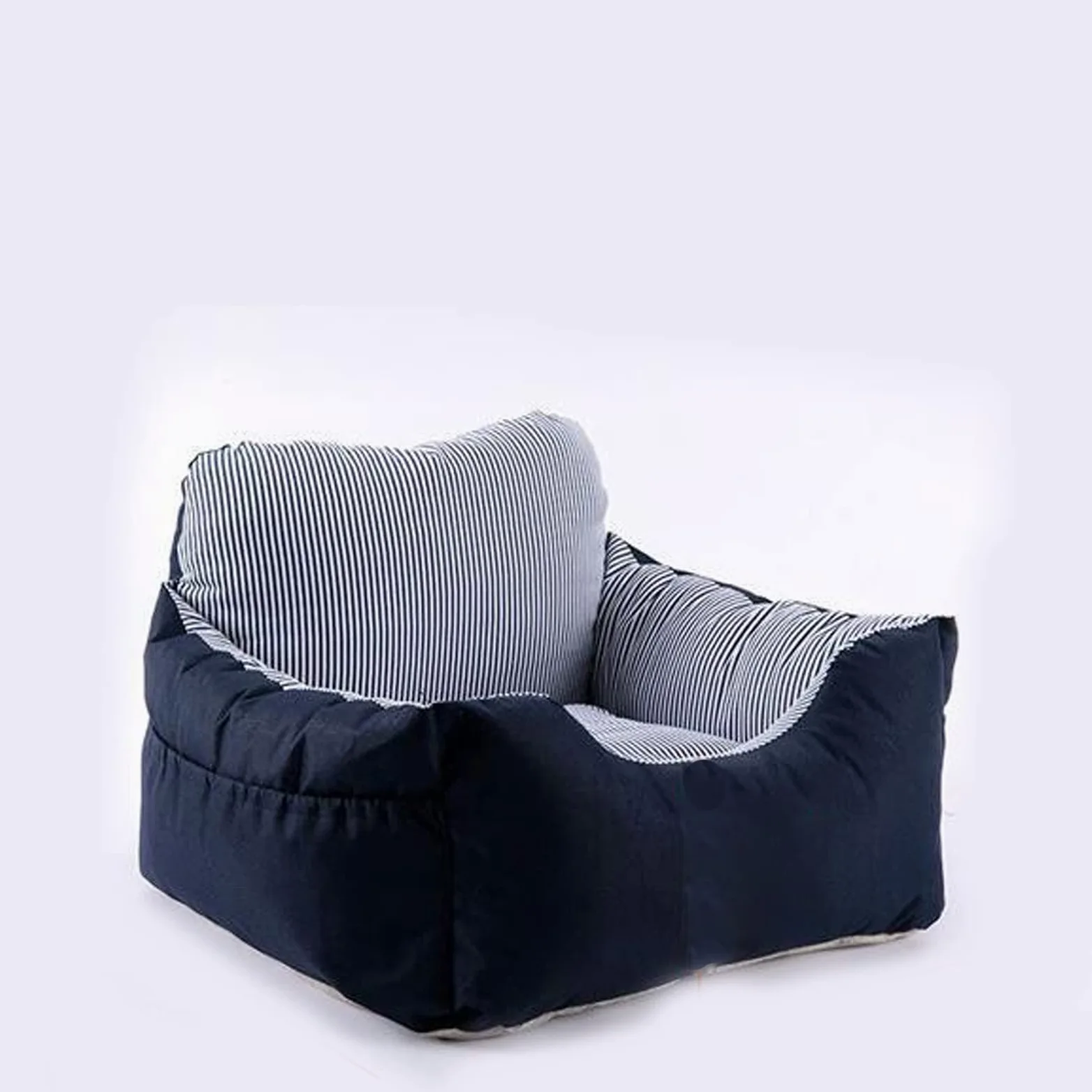 Asiento De Coche para Perros, Asiento Elevador para Mascotas con Cama para Cachorros Y Gatitos, Cama para Mascotas para Interior con Bolsa De Almacenamiento, Correa De Arnés