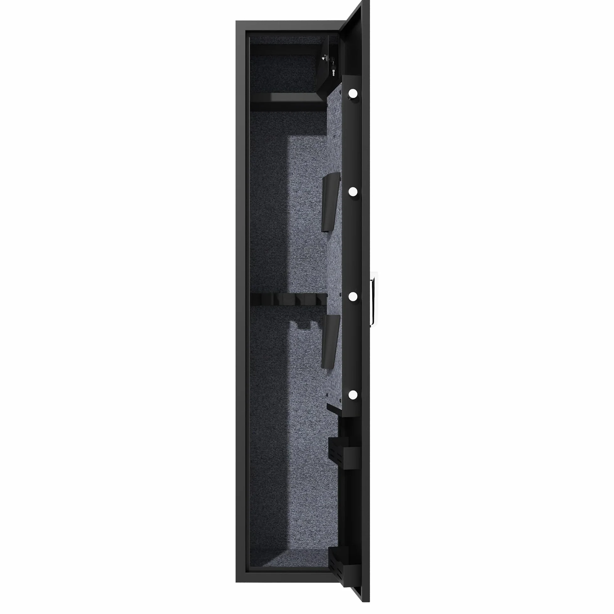 Armario para rifles con cerradura de combinación, caja fuerte para 3 armas largas, acceso rápido, negro