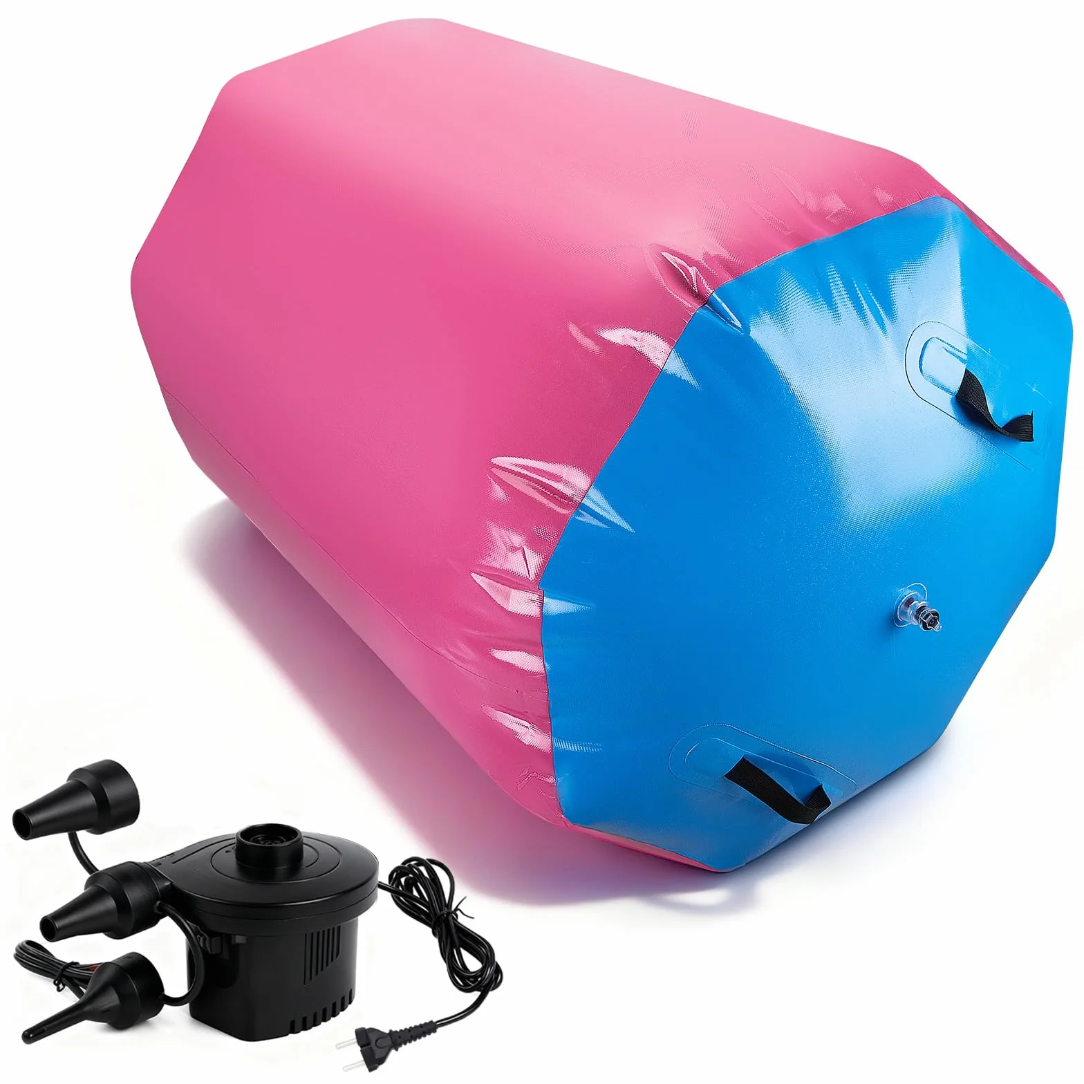 Rodillo de Aire para Gimnasia con Bomba Eléctrica, Esterilla Yoga Air Track 90x70cm