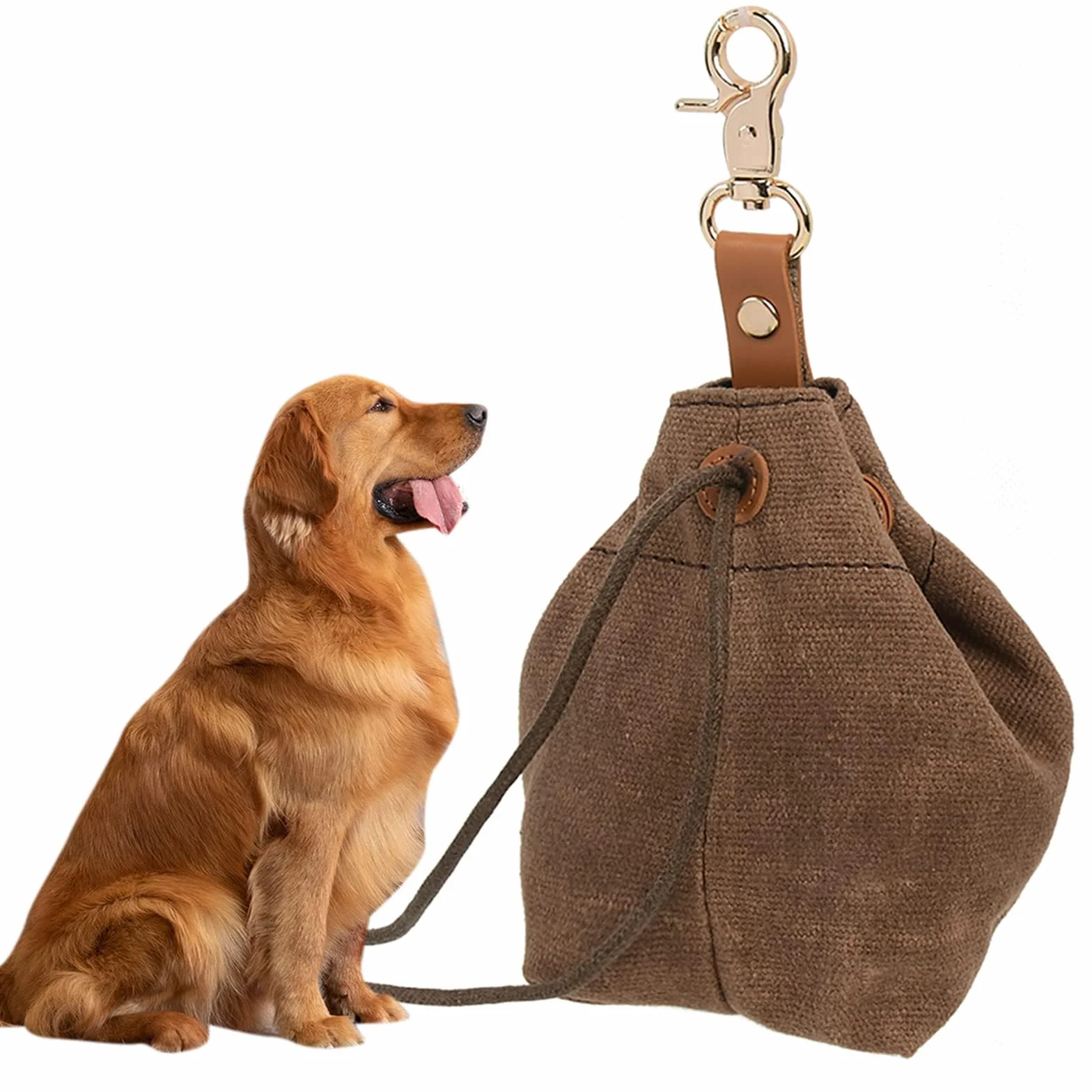 Bolsa de Golosinas para Perros,Pet Training Snack Bag, Bolsa Premios Perros con Dispensador de Bolsas de Excrementos Integrado,Bolsa de Entrenamiento para Perros,Viajes,Adiestrar y Pasear
