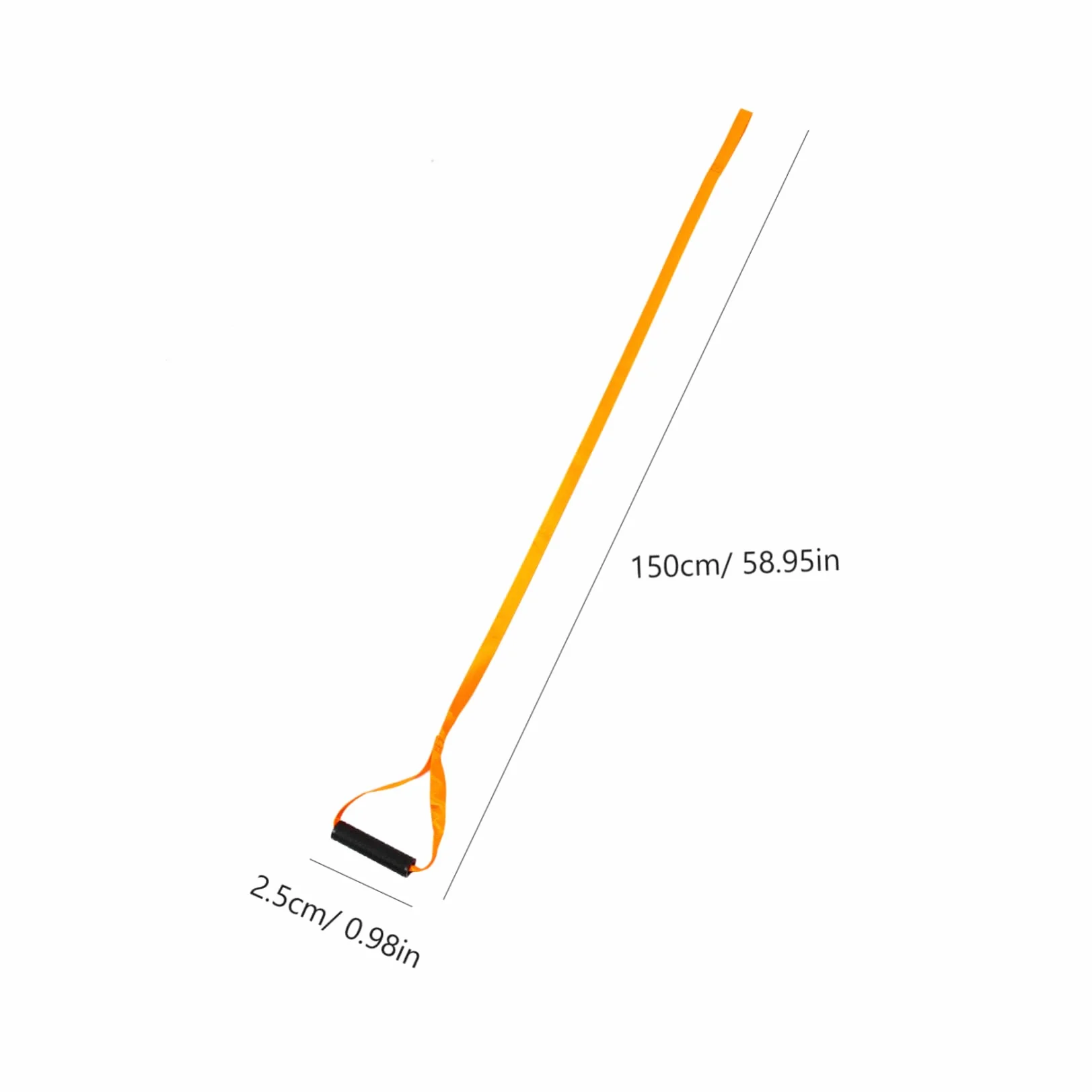 Cuerda de Arrastre para Ciervos Garneck Resistente de Nylon 2 Piezas Naranja
