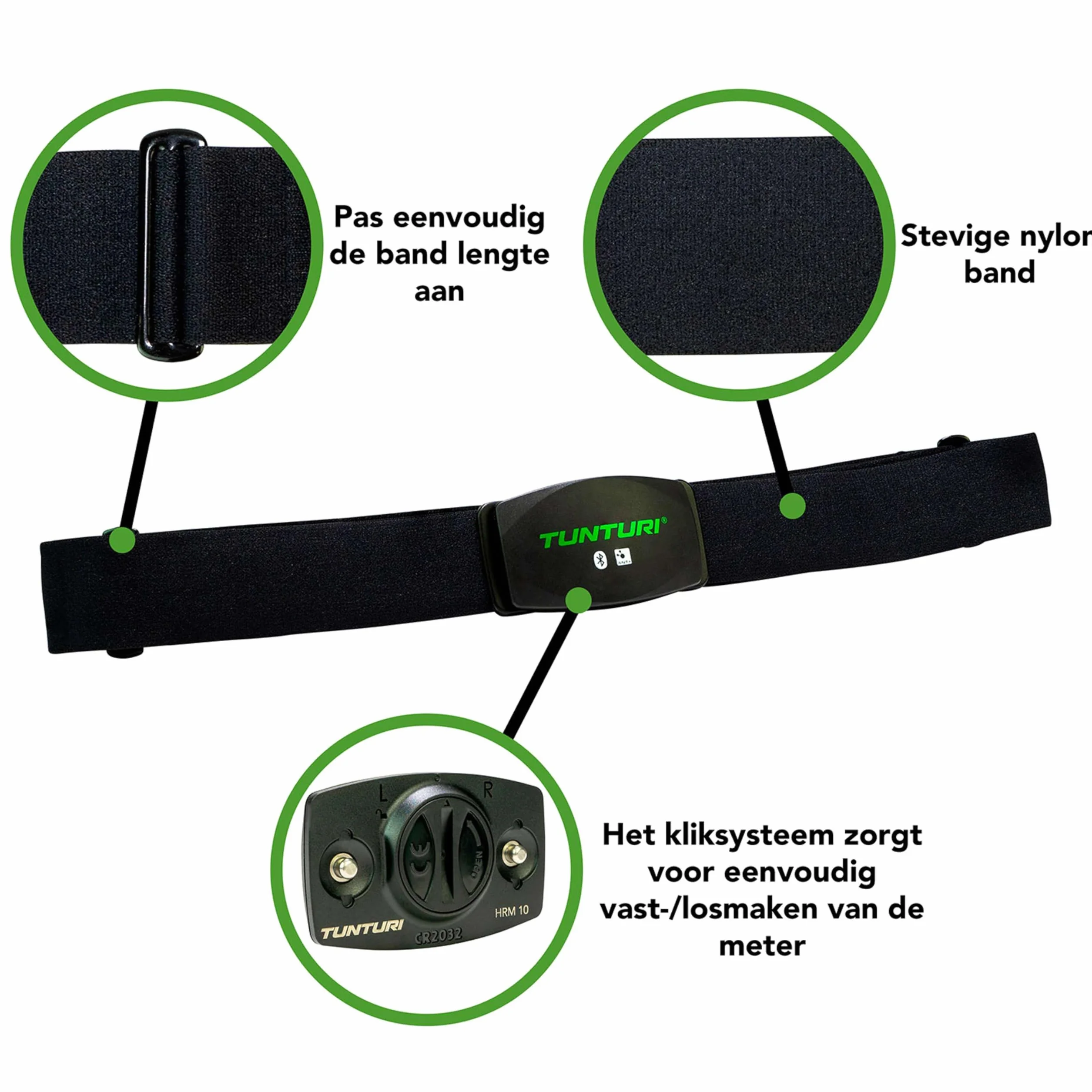 Tunturi Correa de pulso digital Bluetooth pulsómetro ant+