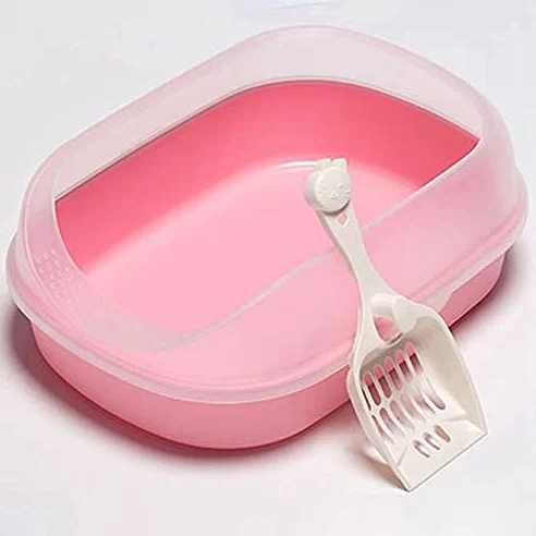 Cajas de Arena Mascota Perro Inodoro Caminar Gato cabaña Caja de Arena semicerrada Arena Cuenca Gato Perro Bandeja de Peluche Anti-Splash Toilette Cachorro Gato Gato Interior Arenero ​Gatos