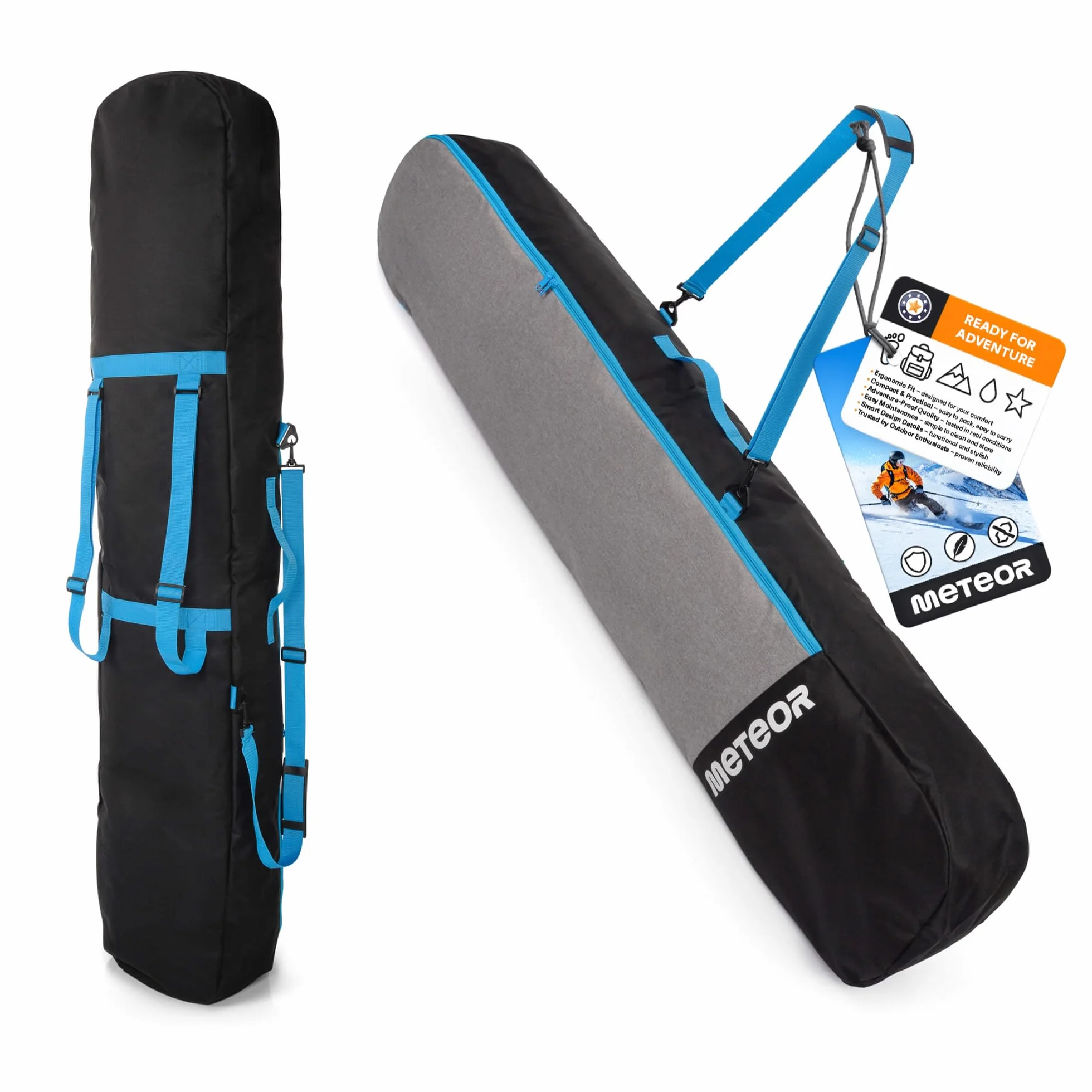 Meteor Funda Snowboard Cubierta Tabla Bolsa Tablas Snowboarding Mujer Hombre Mochila Board Surf