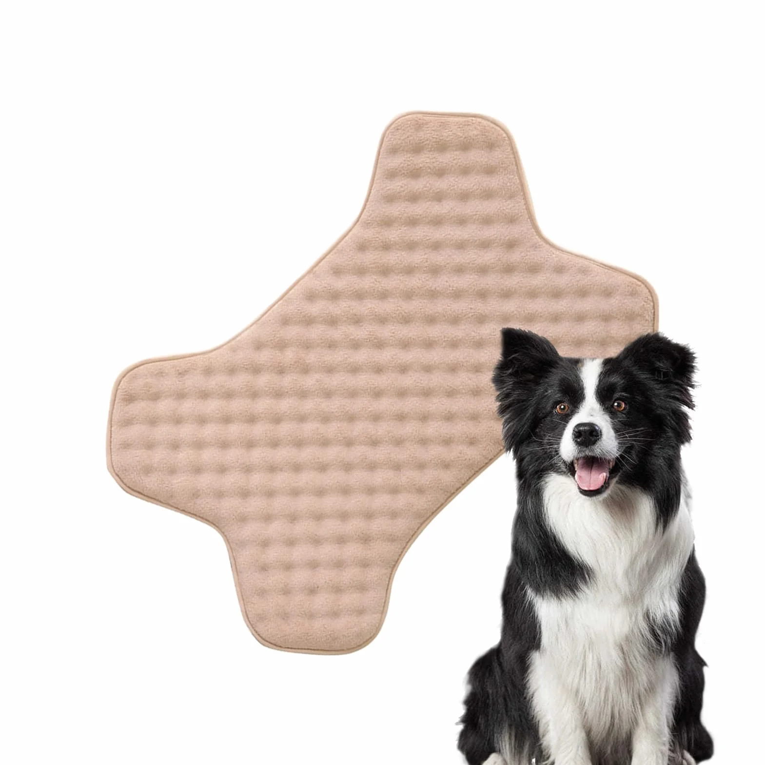 Generisch Caja para Perros, Cama Indestructible para Perros, colchón Lavable a máquina, Forma de Hueso Dulce, sin deslizamientos, Cama para Perros Resistente a Masticar, para cumpleaños