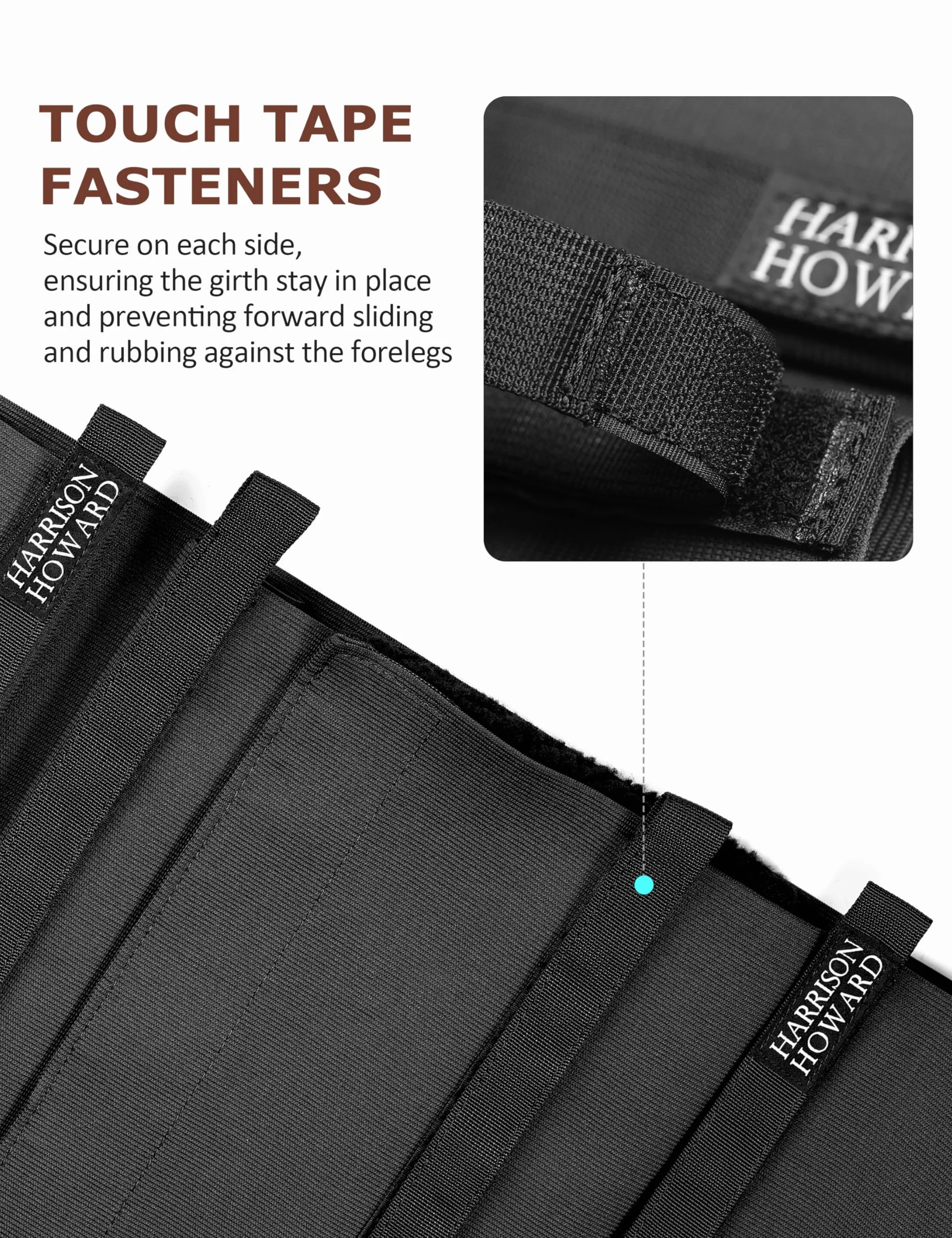 Harrison Howard Protector para el vientre del caballo del vendaje del cuerpo del vendaje del estímulo de la marca del protector