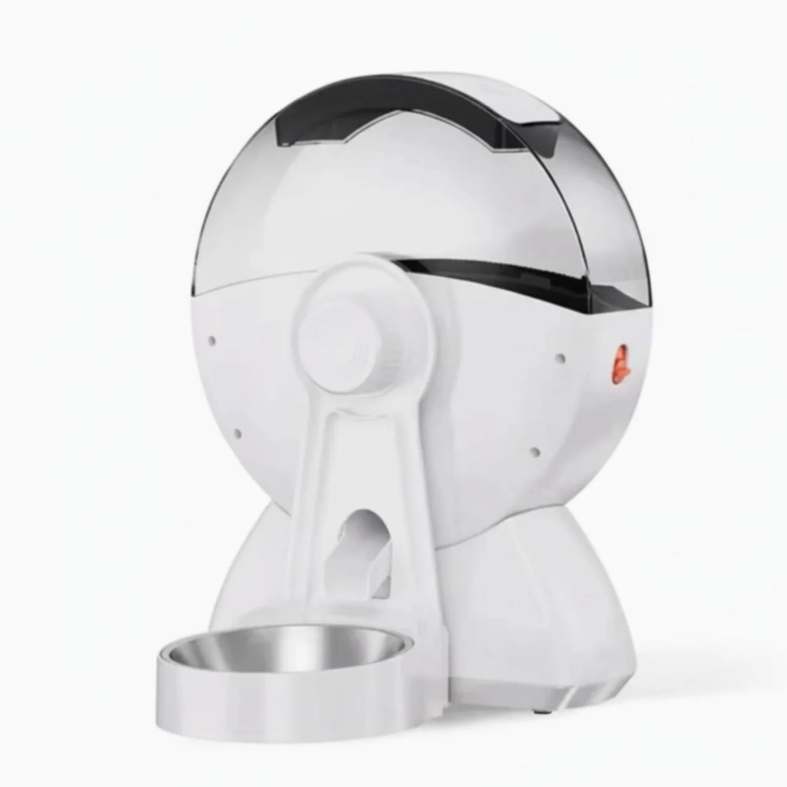F Fityle Alimentador Automático Dispensador de Programable para Mascotas con Fijación Colgante en Jaula Que Evita Bloqueos Doble Sellado con Desecante Que, Modelo De Botón