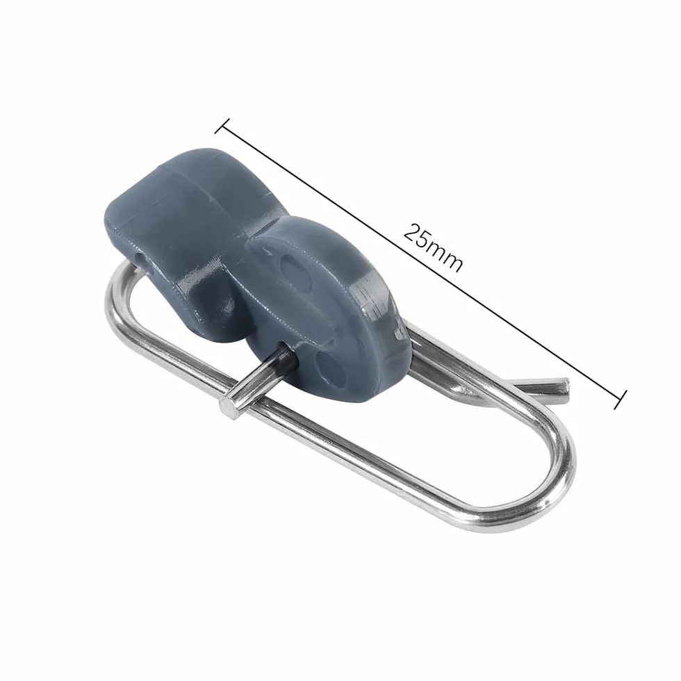 Clips de Impacto para Pesca de Acero Inoxidable, 50 Piezas para Agua Dulce y Salada