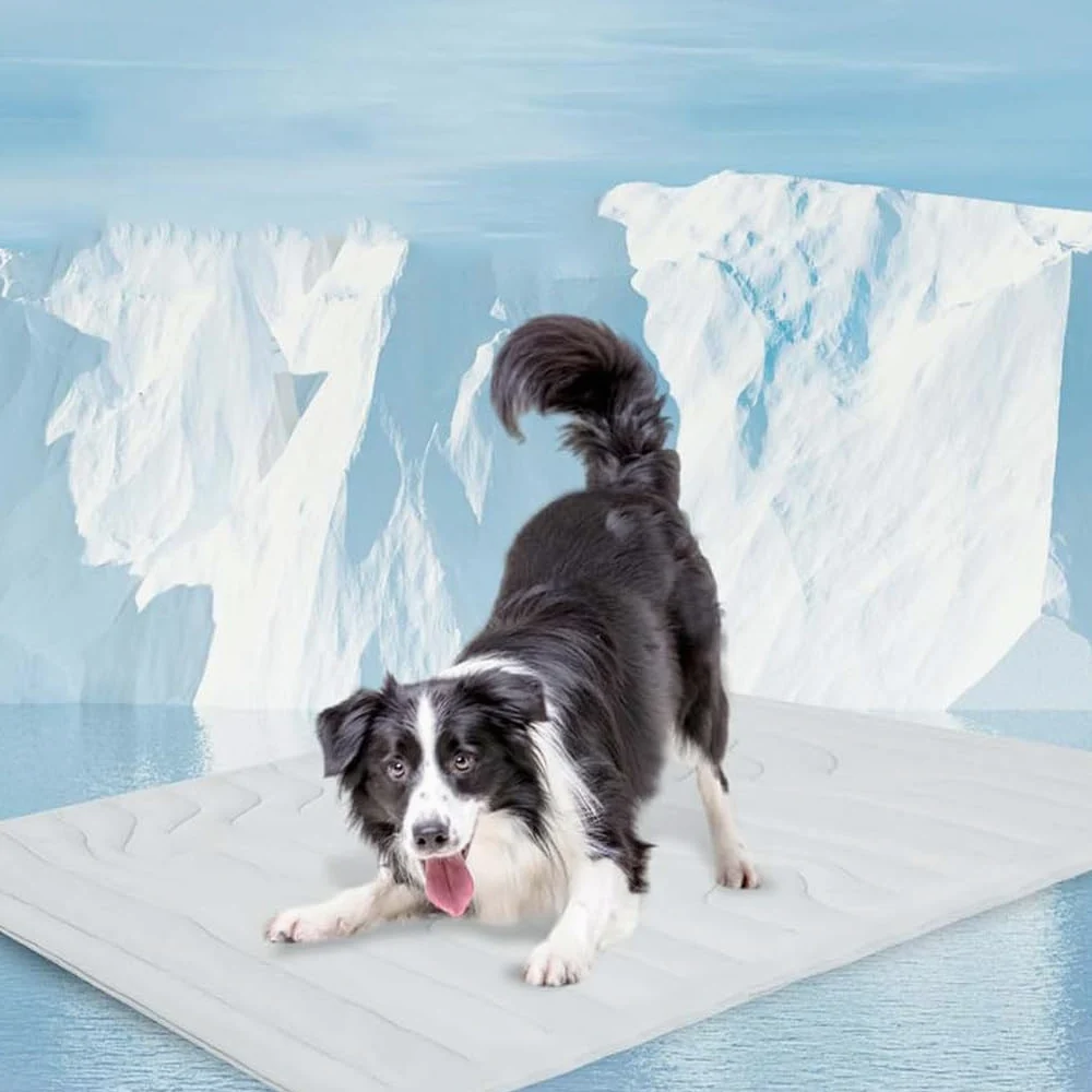 Alfombrilla de refrigeración para perros, manta de refrigeración automática para perros y gatos, alfombrilla de refrigeración para mascotas, cómoda y portátil para alivio de verano