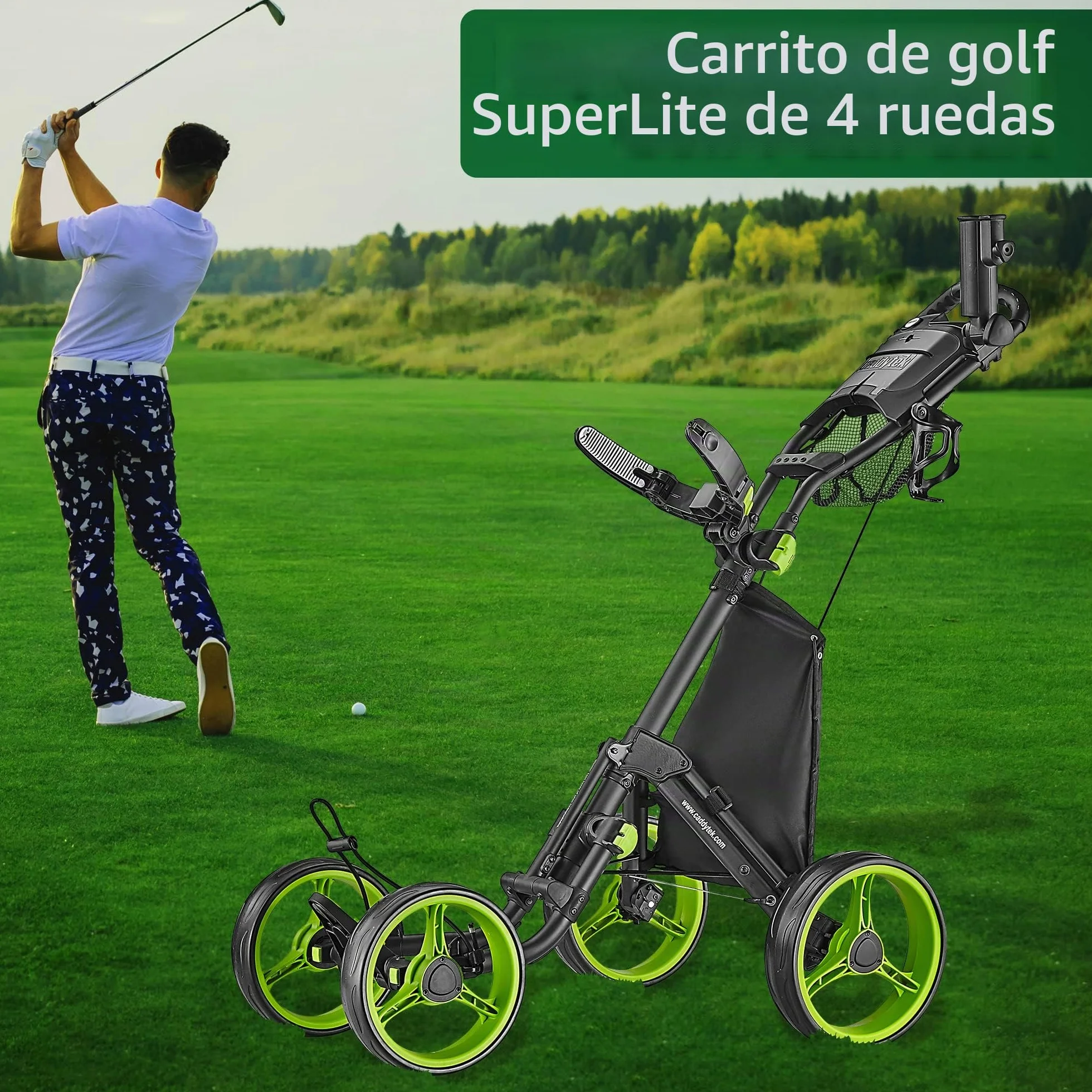CaddyTek Explorer V8 Superlite Golfwagen mit 4 Rädern
